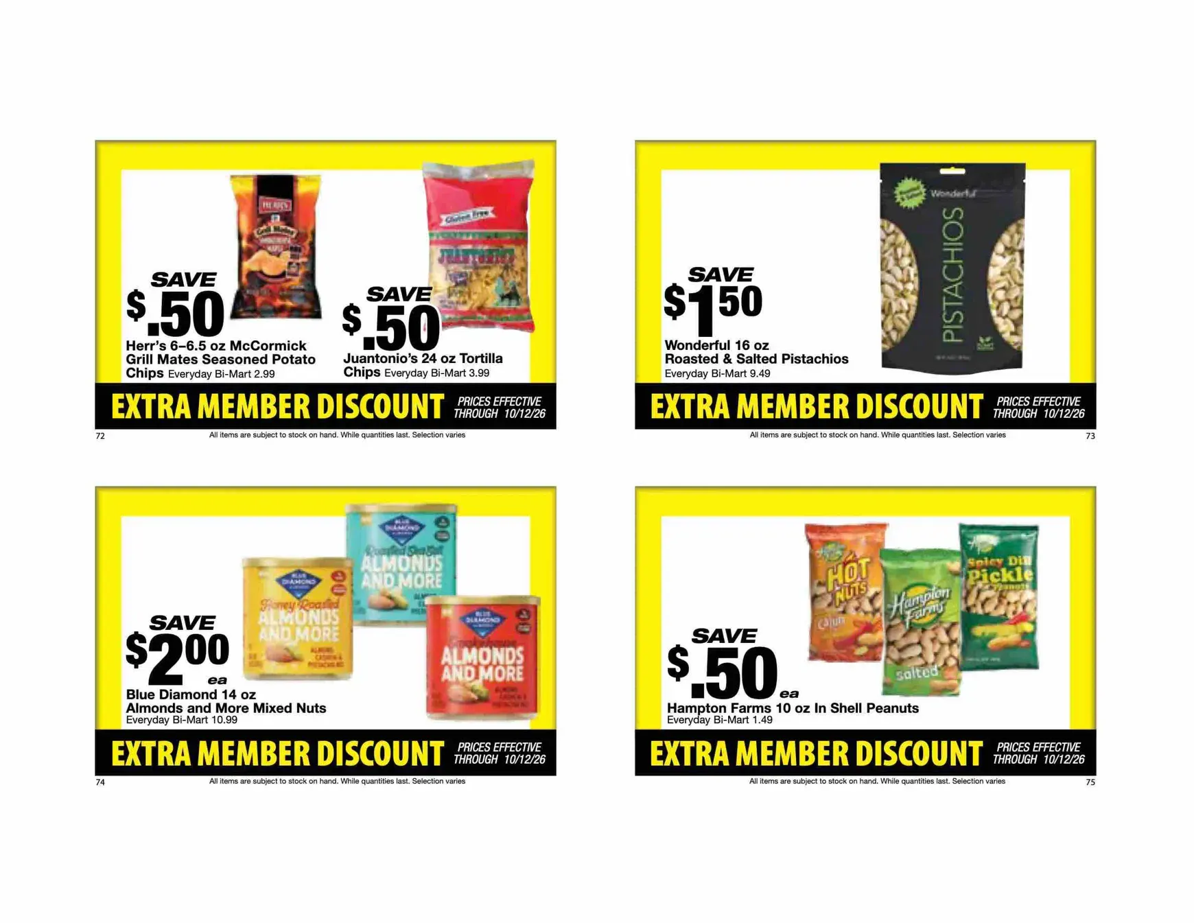 Weekly ad Future Bi-Mart - Extra member discount flyer valid from Thursday 10/01/2026 to Monday 10/12/2026 from October 1 to October 12 2026 - Page 20