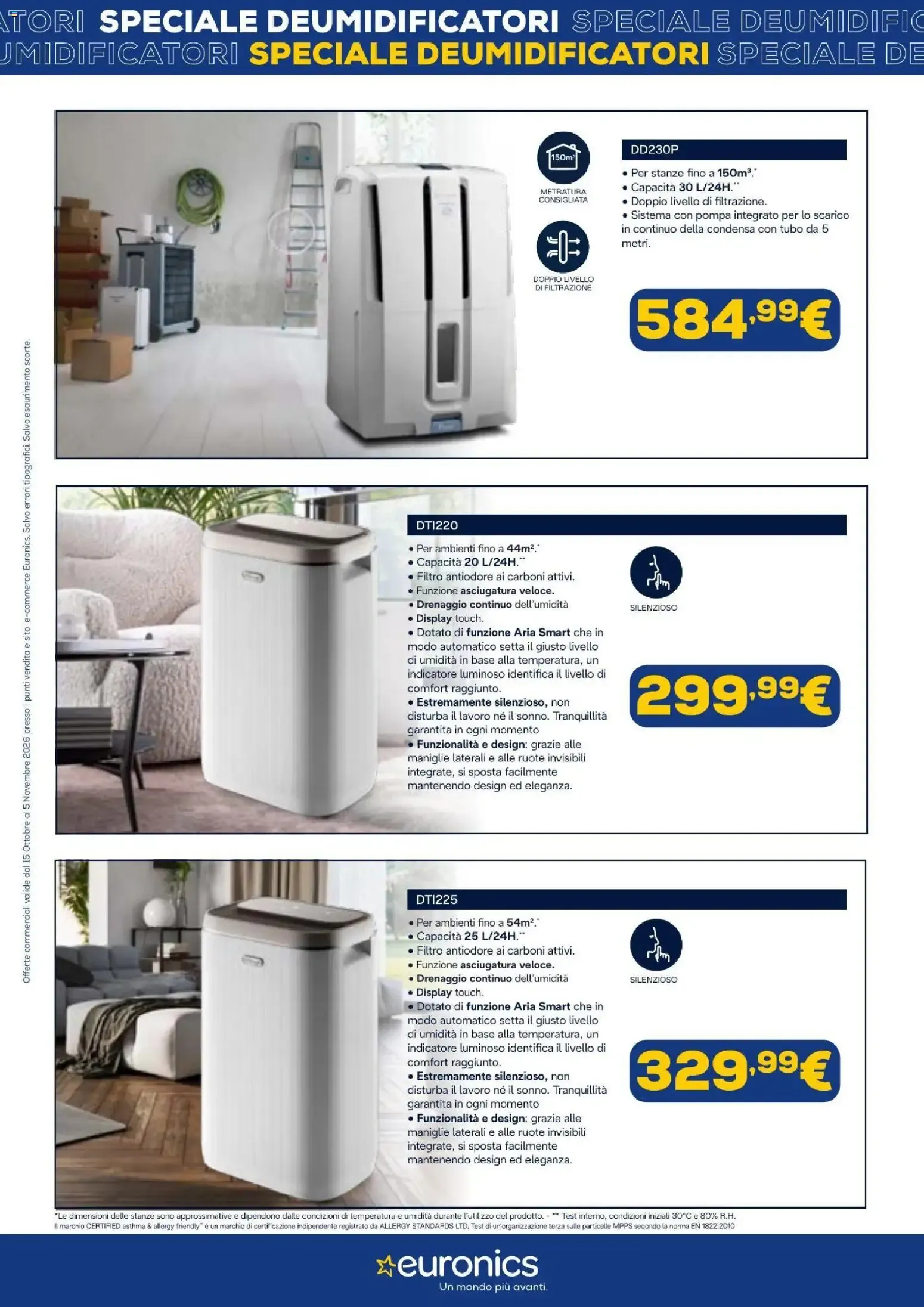 Nuovo Euronics volantino De Longhi deumidificatori dal 15/10/2026 > offerte anteprima 🛍️ da 15 ottobre a 5 novembre di 2026 - Pagina del volantino 2