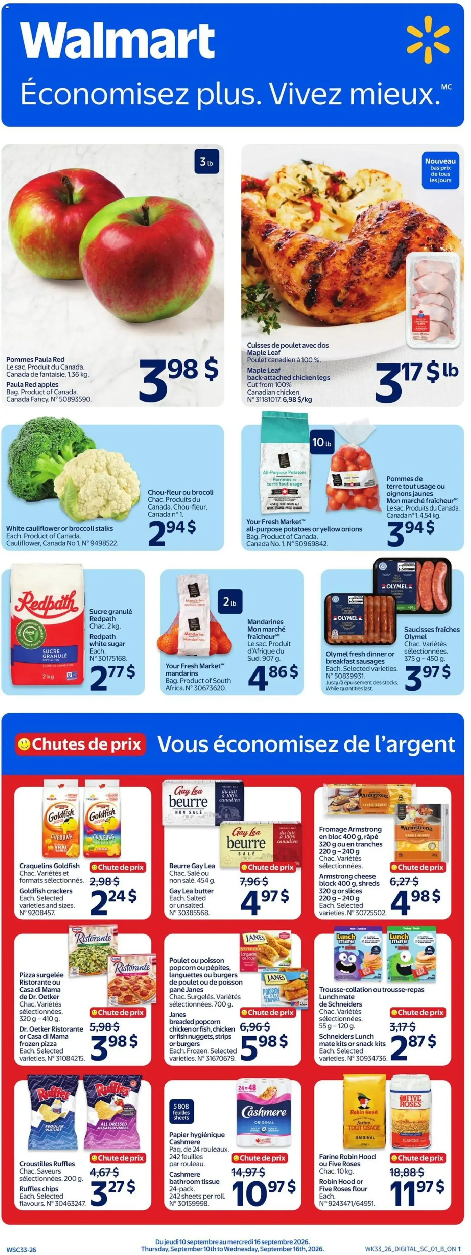 Walmart circulaire from Sep 10, 2026 > weekly specials & deals from September 10 to September 16 2026 - flyer page 1
