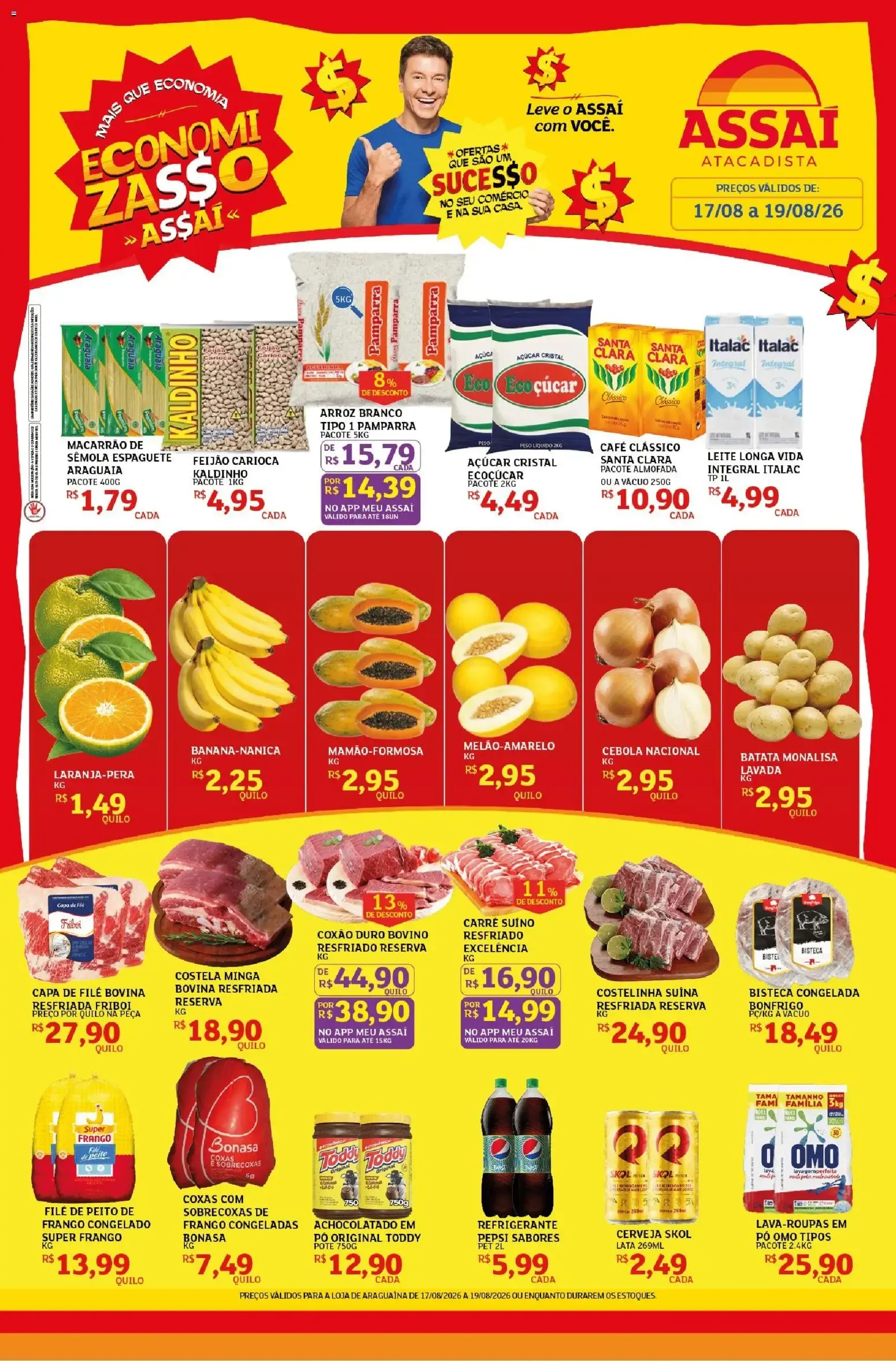 Encarte de Assaí Atacadista ofertas - TO de 17/08/2026 | Promoções Online 17 de agosto até 19 de agosto 2026 - Pagina 1