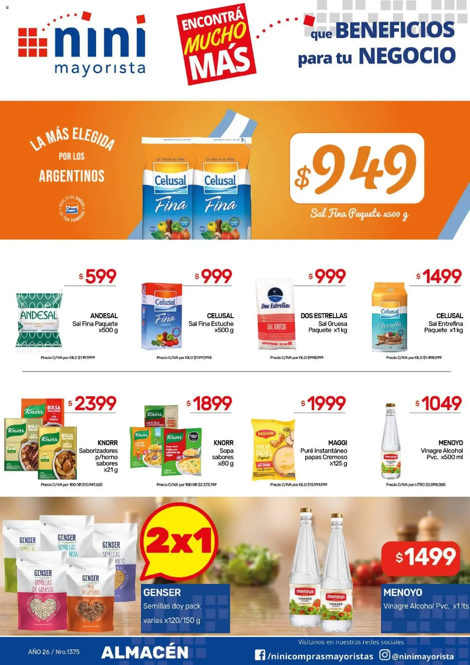 Ofertas de NINI Mayorista catálogo del 31/08/2026 - 06/09/2026 31 de agosto al 6 de septiembre 2026 - Página 23 del catálogo