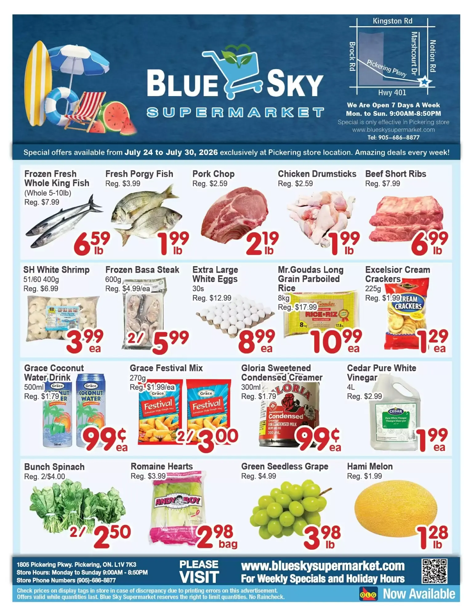 Blue Sky Supermarket flyer week 30 from July 24 to July 30 2026 - flyer page 1