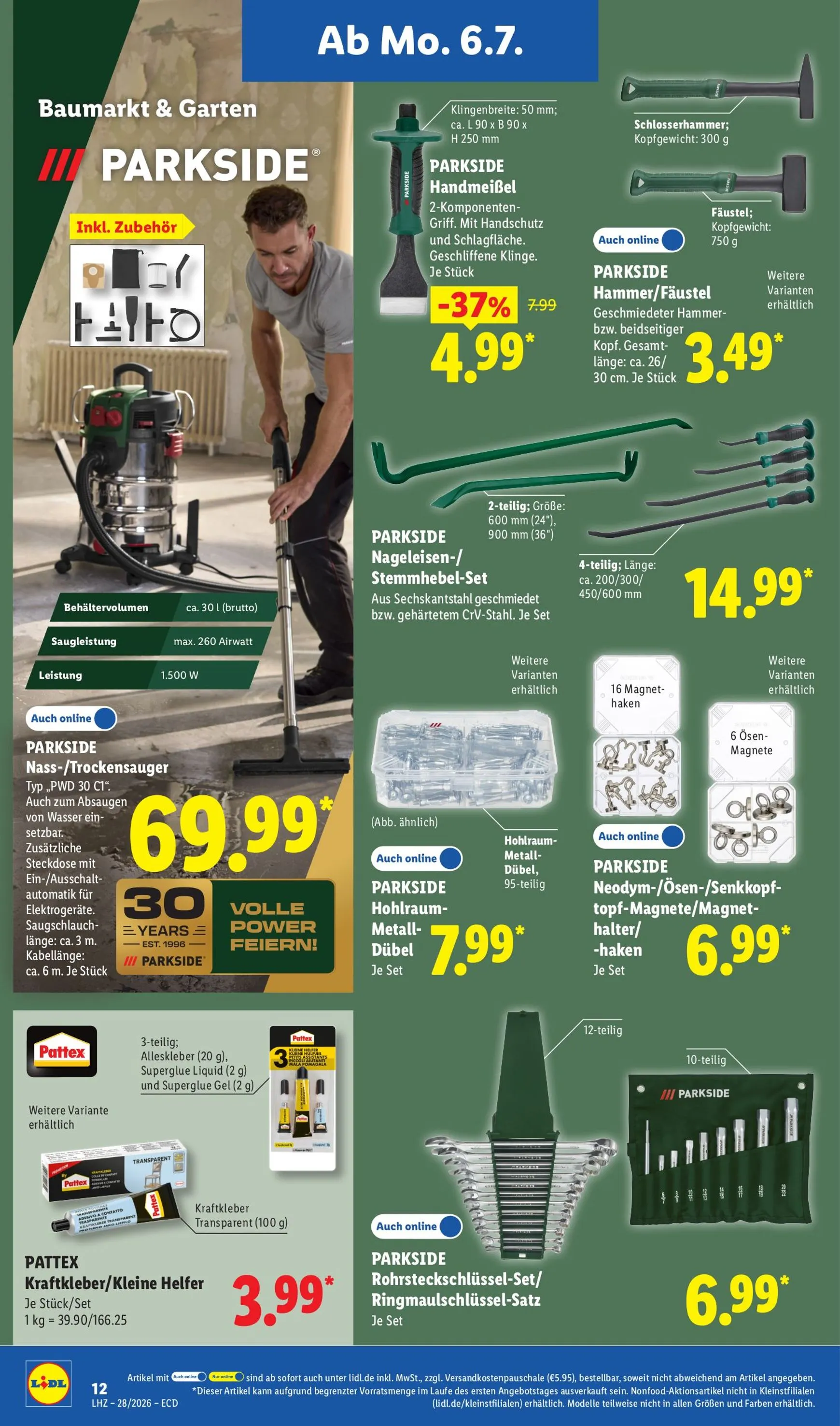 Lidl - Angebot der Woche Prospekt nächste Woche – von Montag 06.07.2026 bis Samstag 11.07.2026 von 6. Juli bis 11. Juli 2026 - Prospekt seite 8