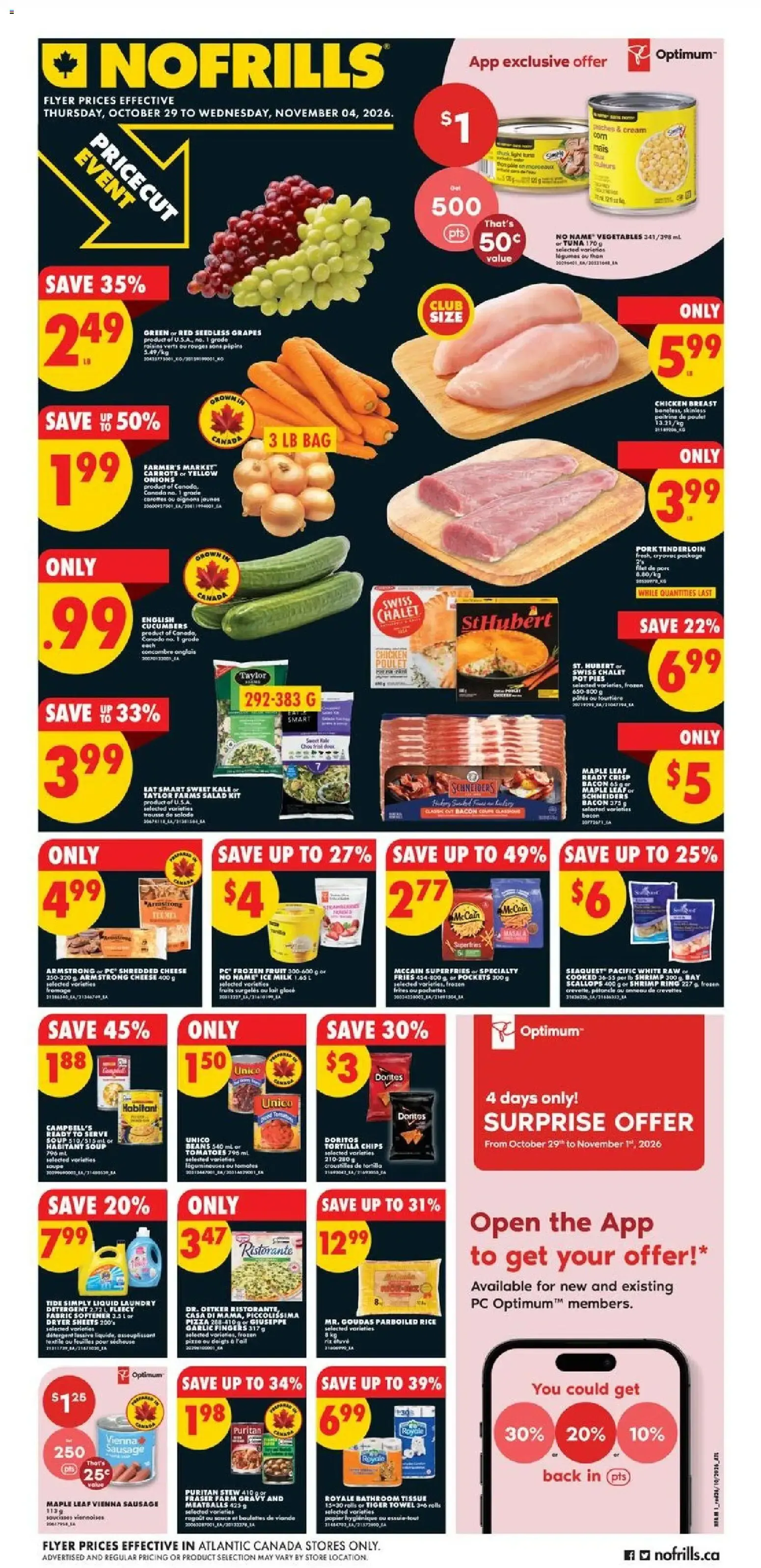 No Frills weekly flyer - NS from Oct 29, 2026 > weekly specials & deals from October 29 to November 4 2026 - flyer page 1