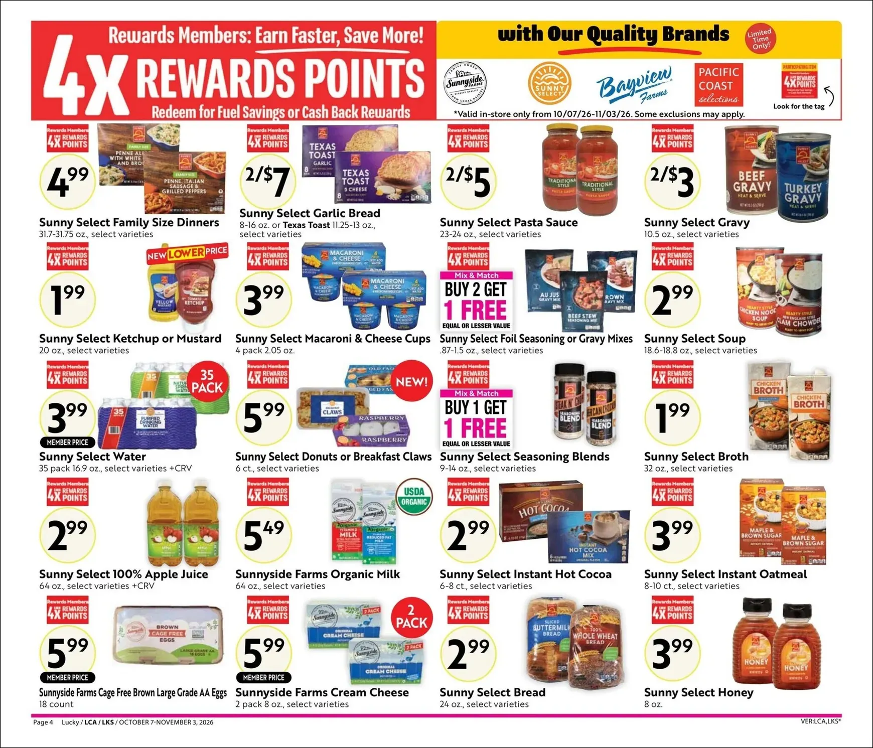 Weekly ad Current Lucky - Steals & Deals leaflet valid from Wednesday 10/07/2026 to Tuesday 11/03/2026 from October 7 to November 3 2026 - Page 4