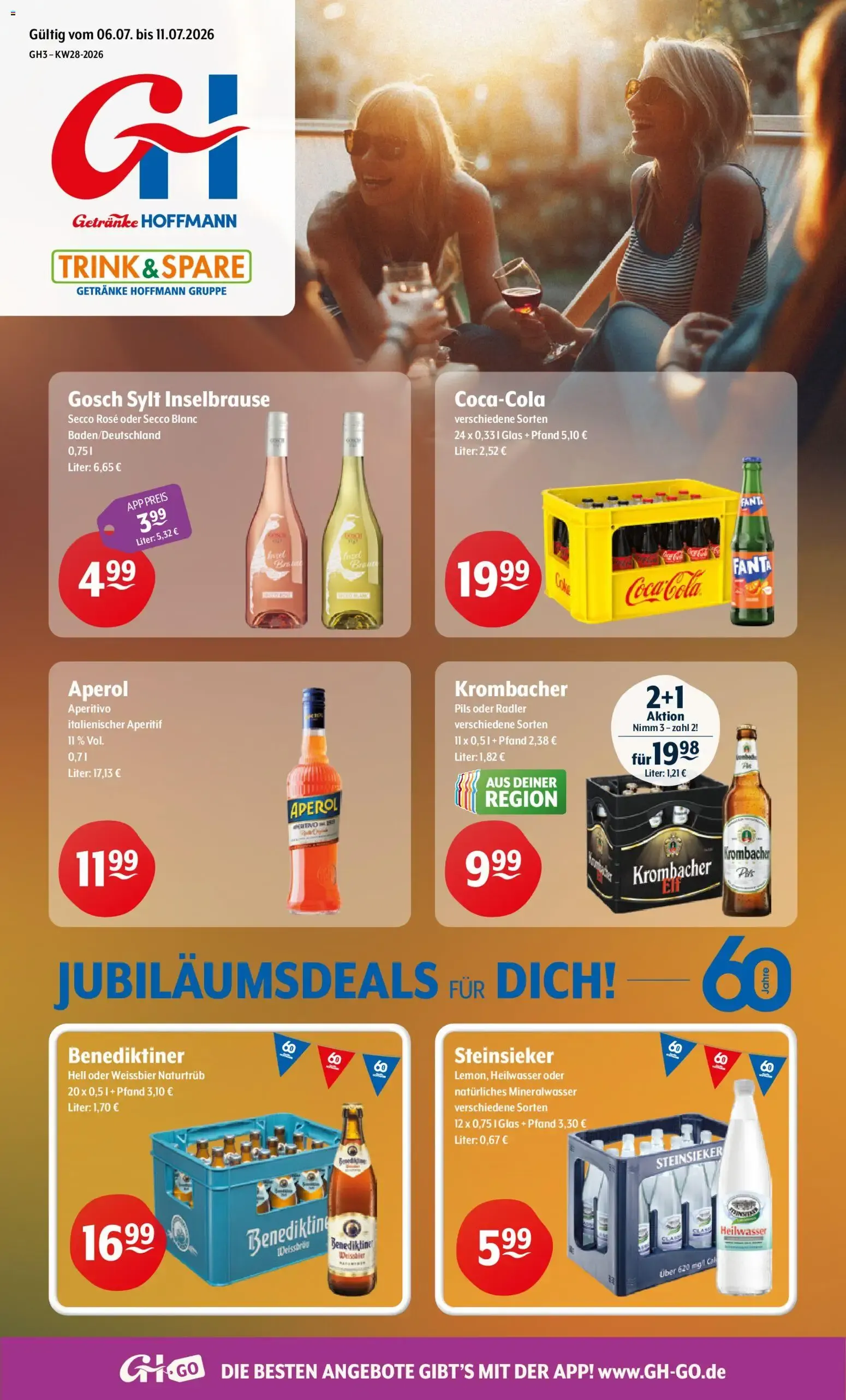 Trink und Spare Prospekt (ab 06.07.2026) zum Blättern von 6. Juli bis 11. Juli 2026 - Prospekt seite 1