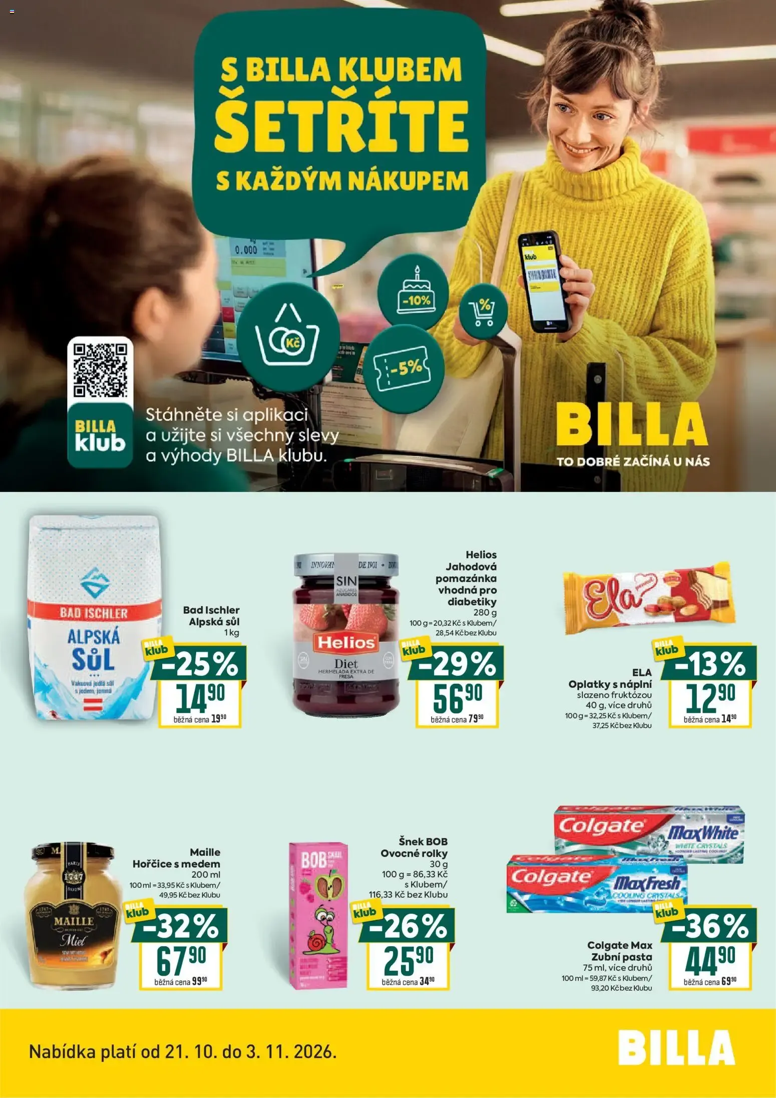 Billa leták od 21.10.2026 + Akce příští týden - 21. října 3. listopadu 2026 - Page 2