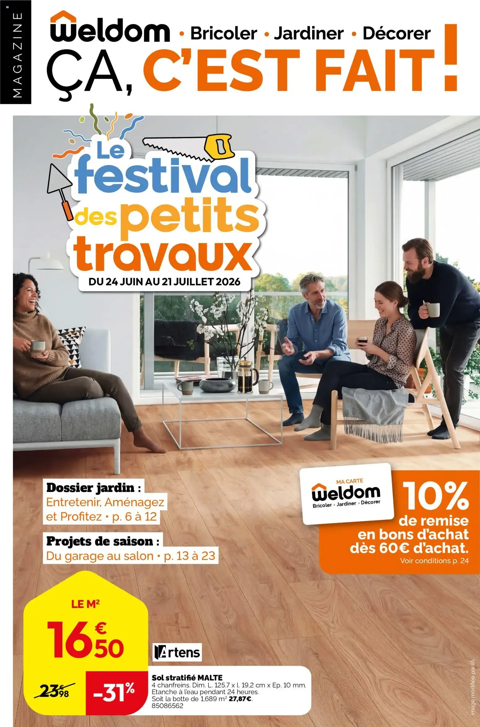 Weldom - Le festival des petits travaux du 24 juin au 21 juillet 2026 - Catalogue page 1
