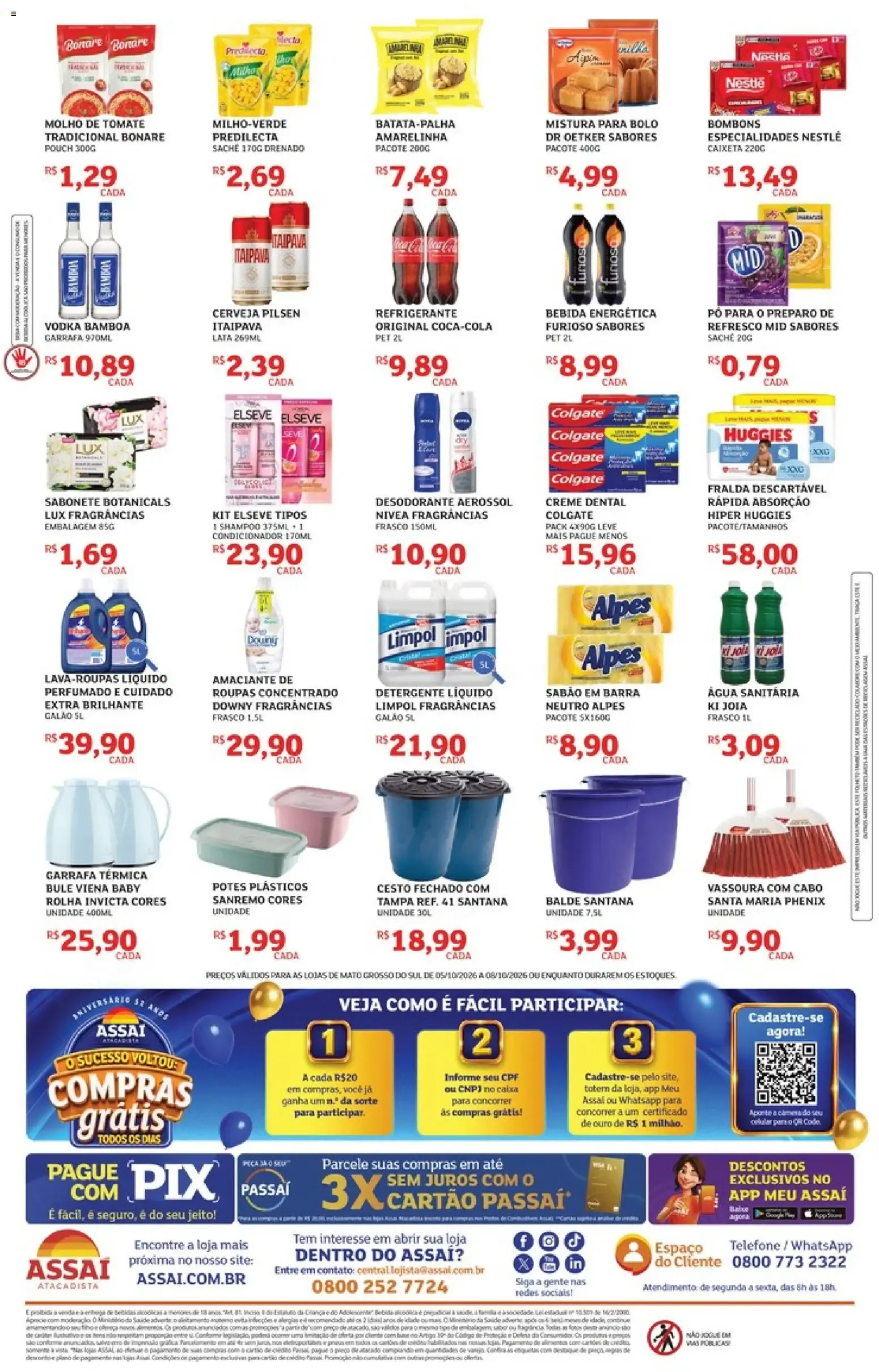Encarte de Assaí Atacadista ofertas - MS de 05/10/2026 | Promoções Online 5 de outubro até 8 de outubro 2026 - Pagina 2