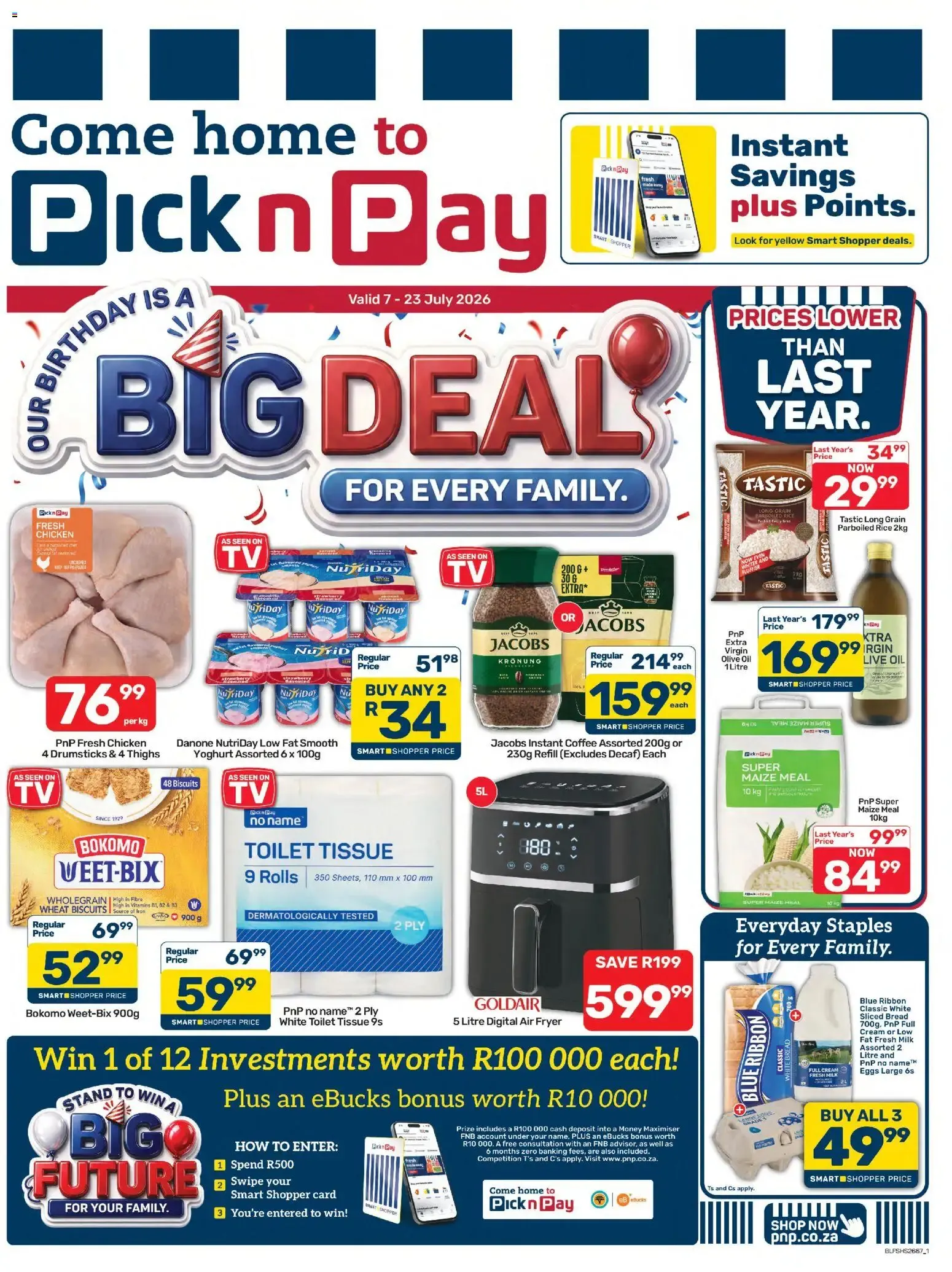 Pick n Pay Free State - Birthday Specials (07/07/2026 - 23/07/2026) Online from 7 July to 23 July 2026 - Catalogue Page 1