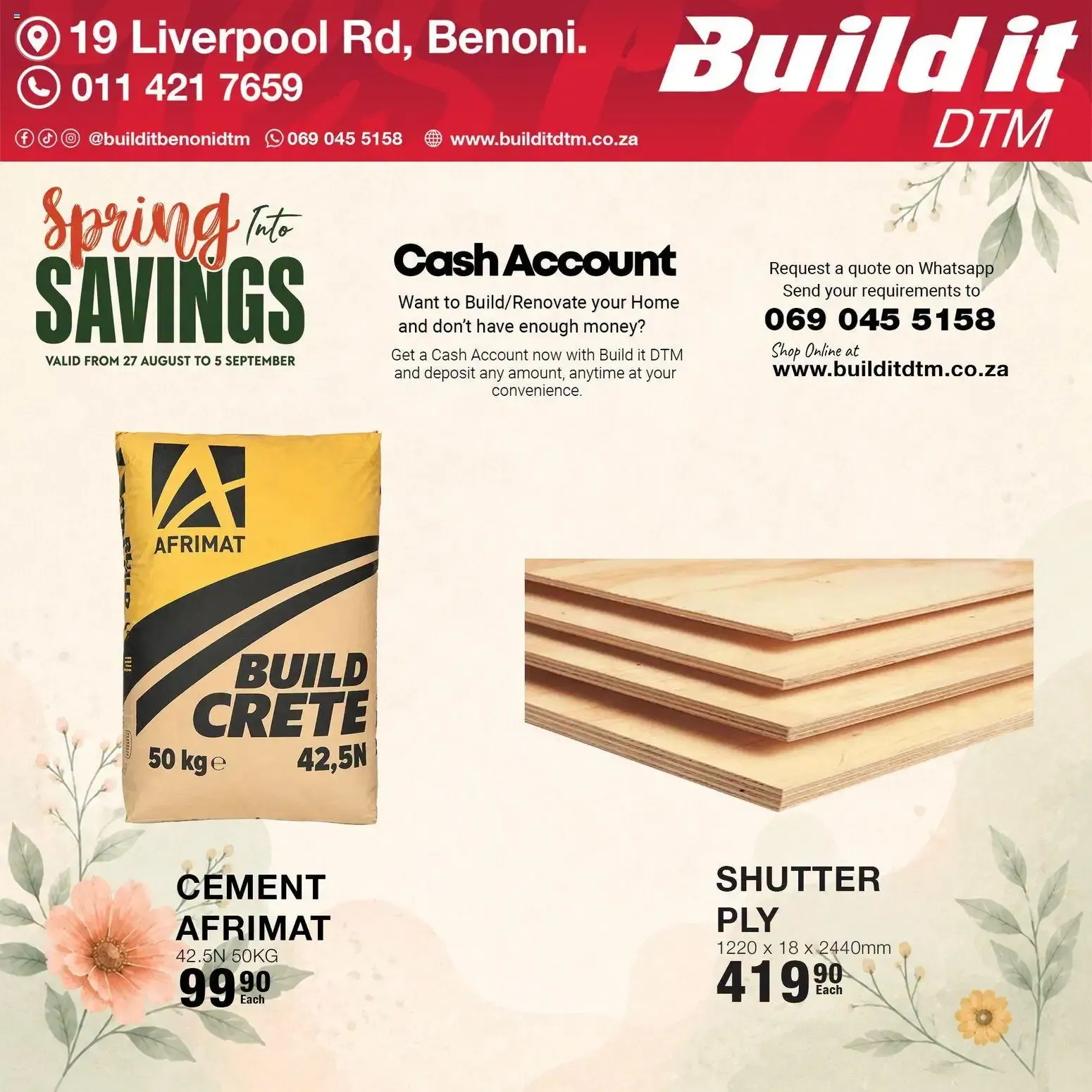 Build it DTM - Spring Savings from 27 August to 5 September 2023 - Catalogue Page 5