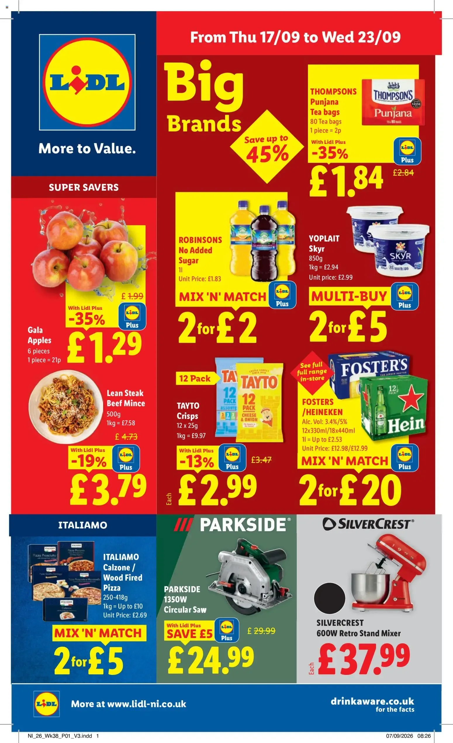 Lidl - Big Brands (17/09/2026 - 23/09/2026) - Offers Online from 17 September to 23 September 2026 - Catalogue Page 1