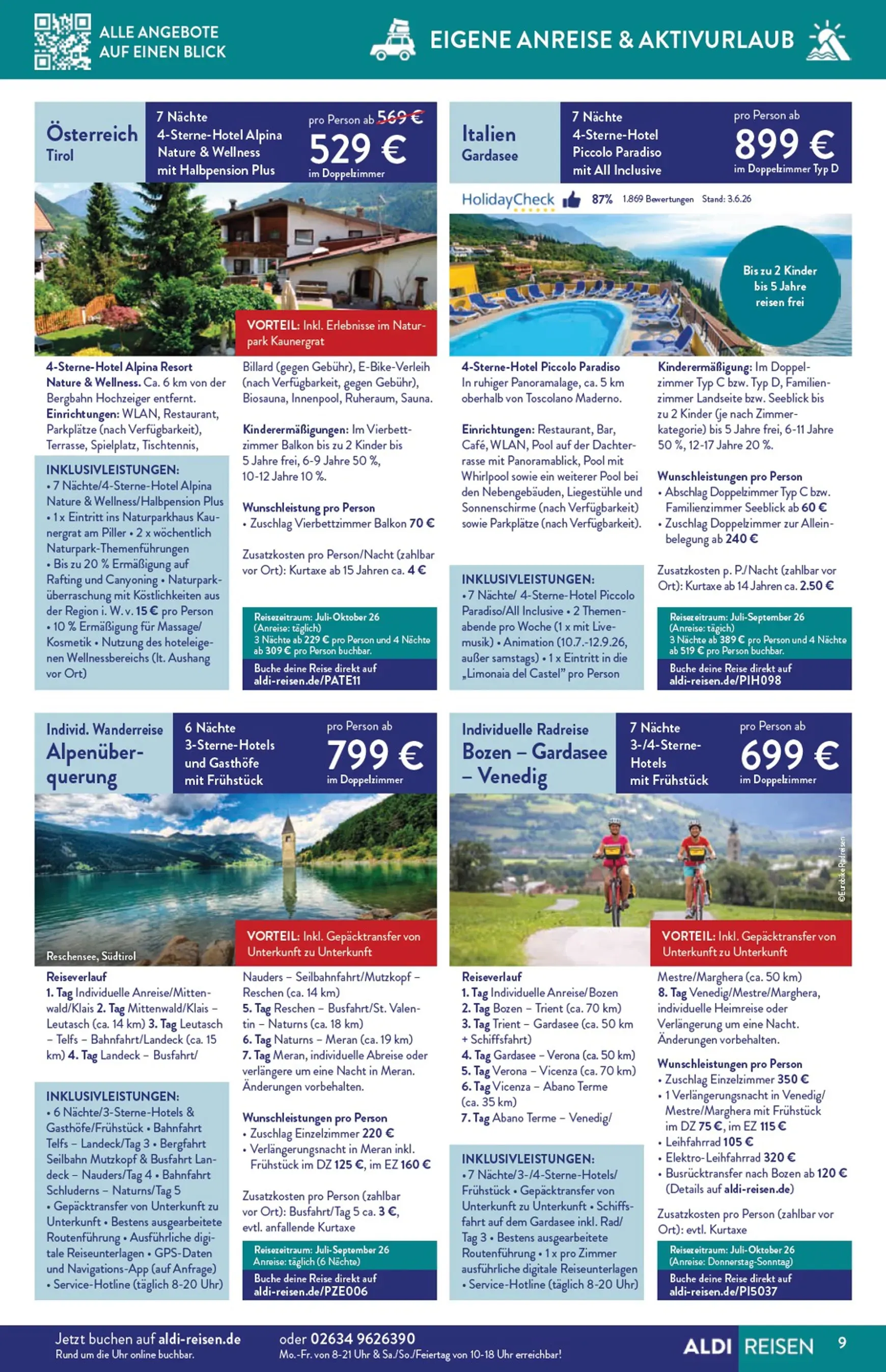 ALDI REISEN - Die Welt Entdecken! von 1. Juli bis 31. Juli 2026 - Prospekt seite 9