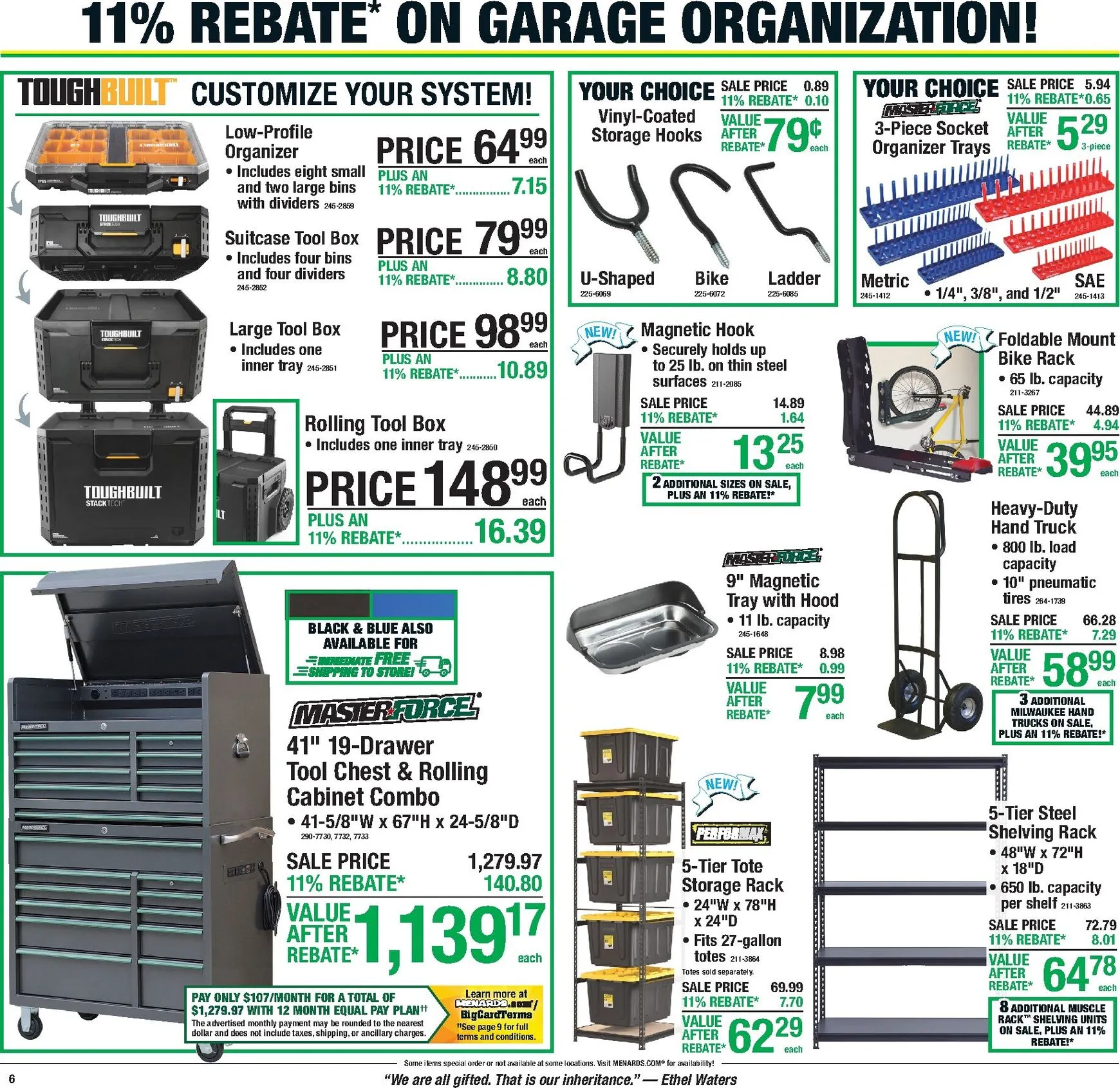 Weekly promotion Menards: 11% Rebate & Fall Decor spanning from August 20 to August 30 2026 - Page 15 for Catalogue 365