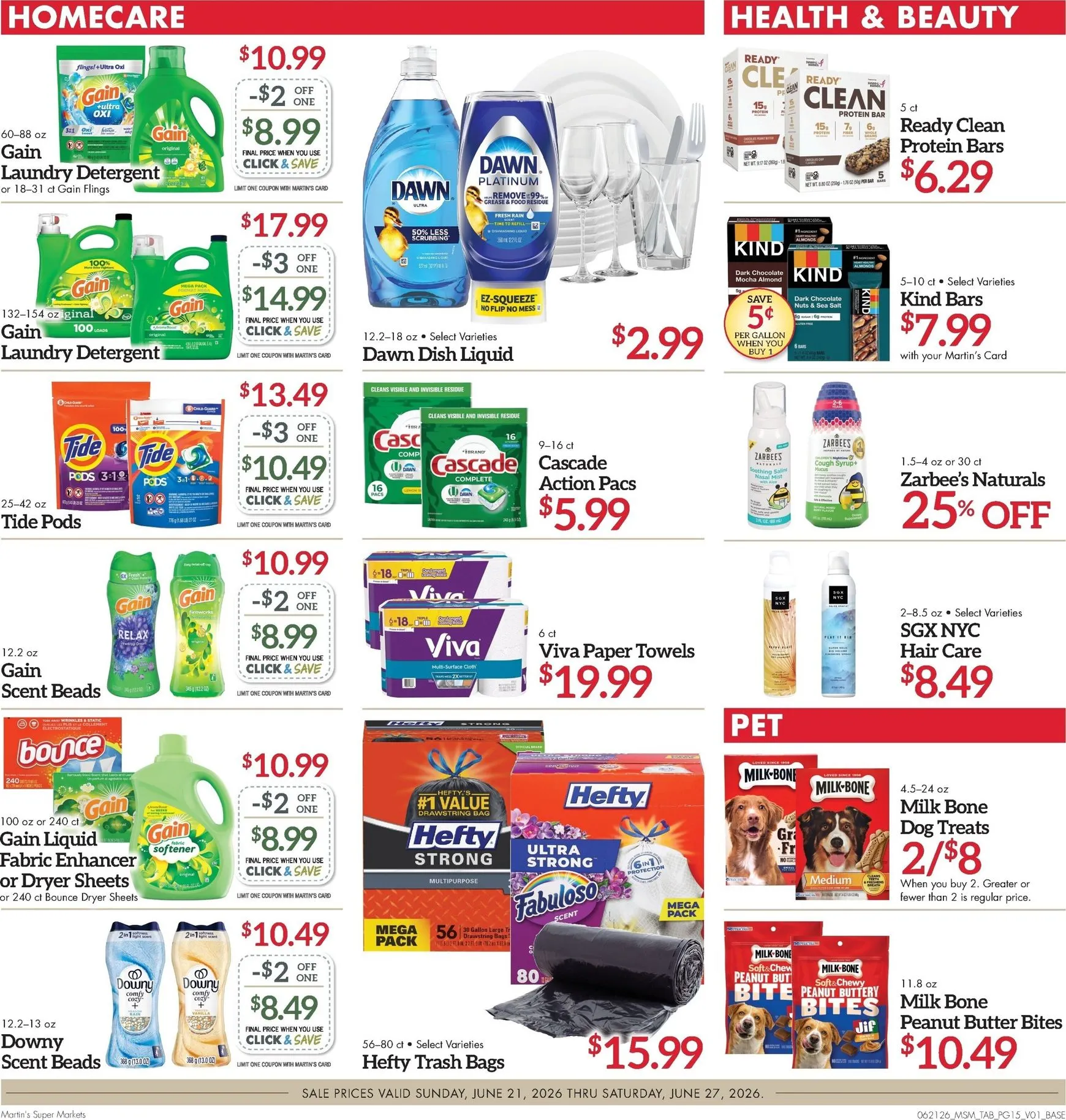 Weekly ad Current Martin's Super Markets leaflet valid from Sunday 06/21/2026 to Saturday 06/27/2026 from June 21 to June 27 2026 - Page 15