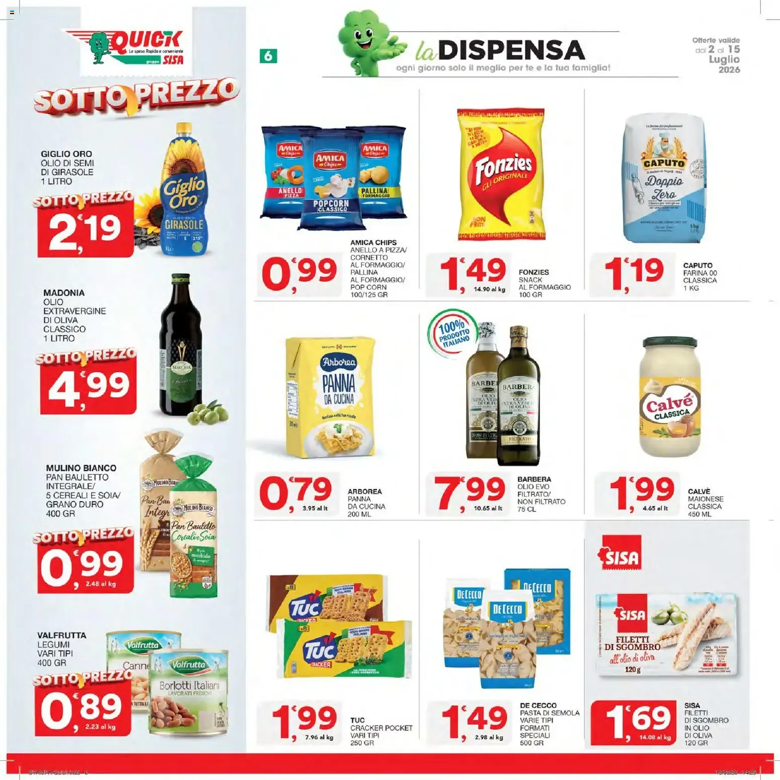 Nuovo SISA volantino Quick dal 02/07/2026 > offerte anteprima 🛍️ da 2 luglio a 15 luglio di 2026 - Pagina del volantino 6