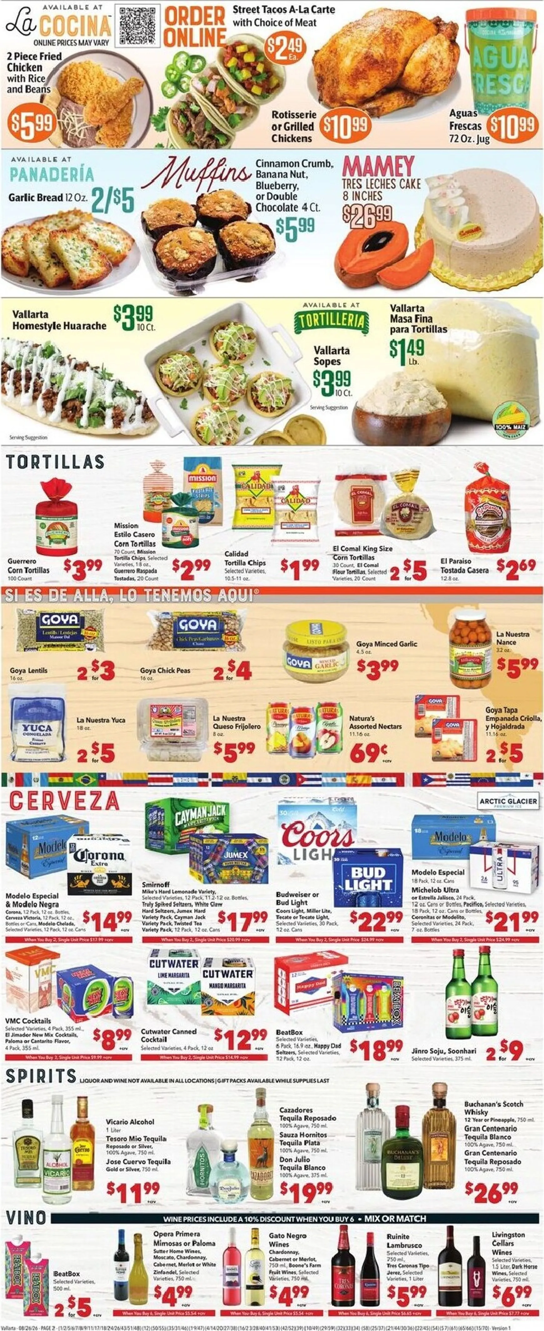 Weekly ad Current Vallarta leaflet valid from Wednesday 08/26/2026 to Tuesday 09/01/2026 from August 26 to September 1 2026 - Page 2