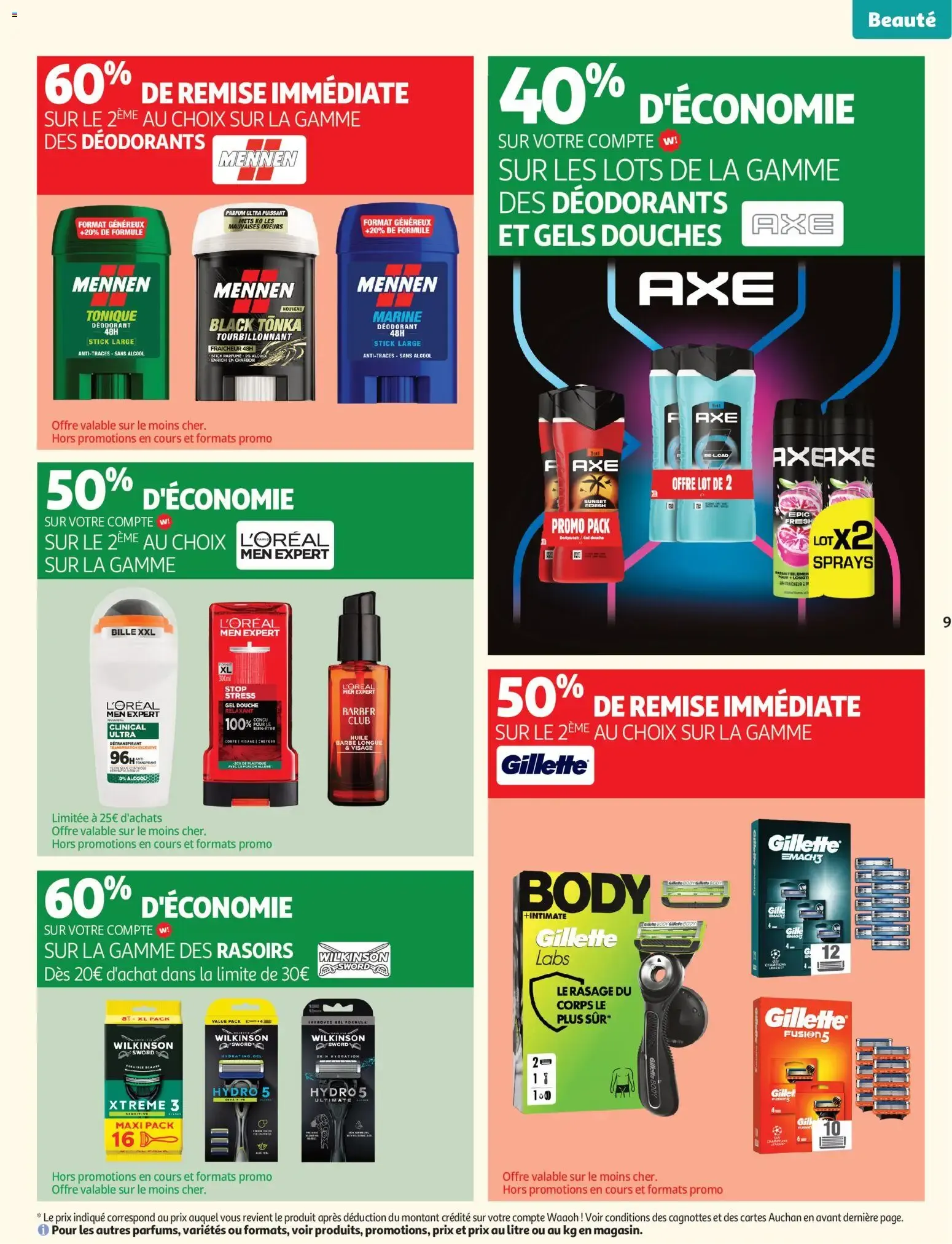 Auchan Beauté, Halles hypers à partir du 16/06/2026 - promo en ligne du 16 juin au 28 juin 2026 - Catalogue page 9