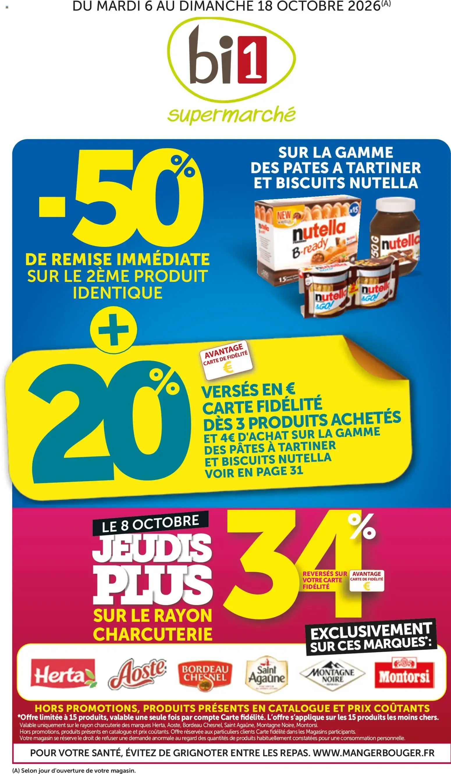 bi1 catalogue à partir du 06/10/2026 - promo en ligne du 6 octobre au 18 octobre 2026 - Catalogue page 1