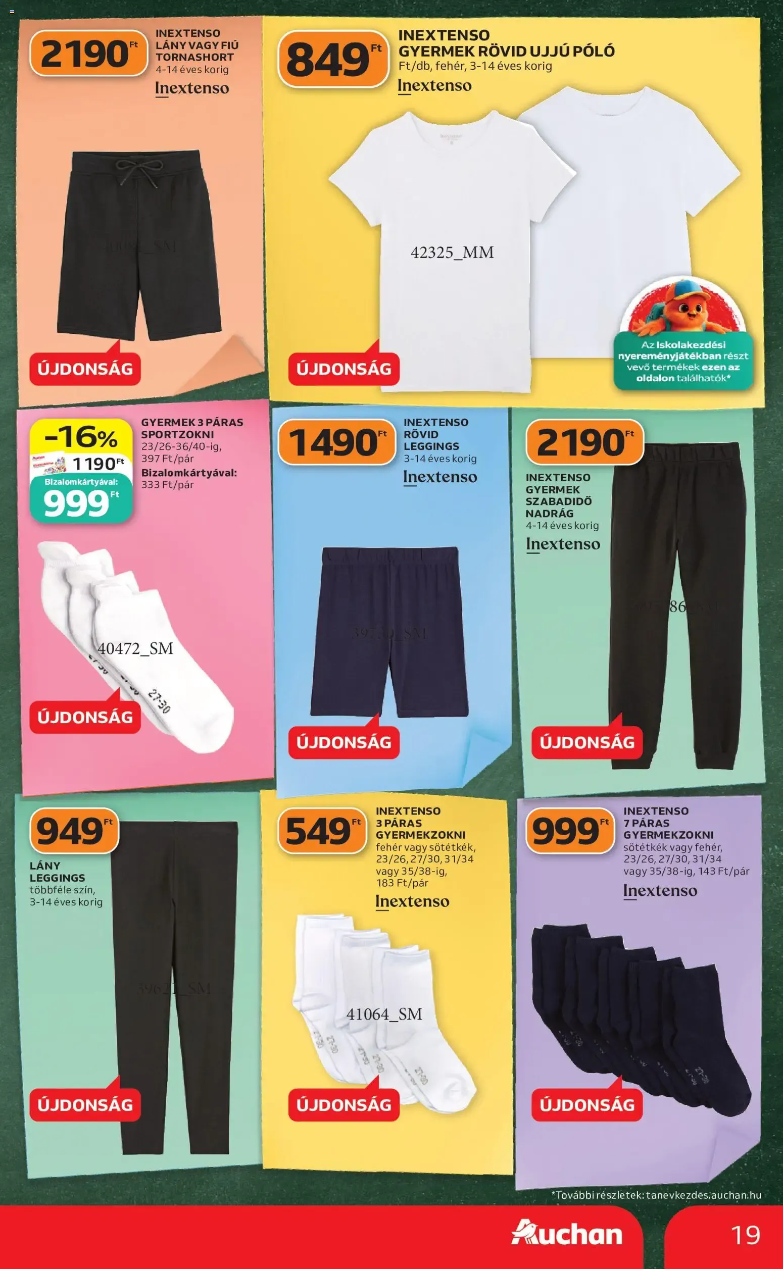Katalógus Auchan Iskolakezdés ajánlatok - 2026.07.30. -tól/töl > akció, lapozható szórólap 🛍️ július 30.-tól augusztus 5.-ig 2026. - Oldal 19