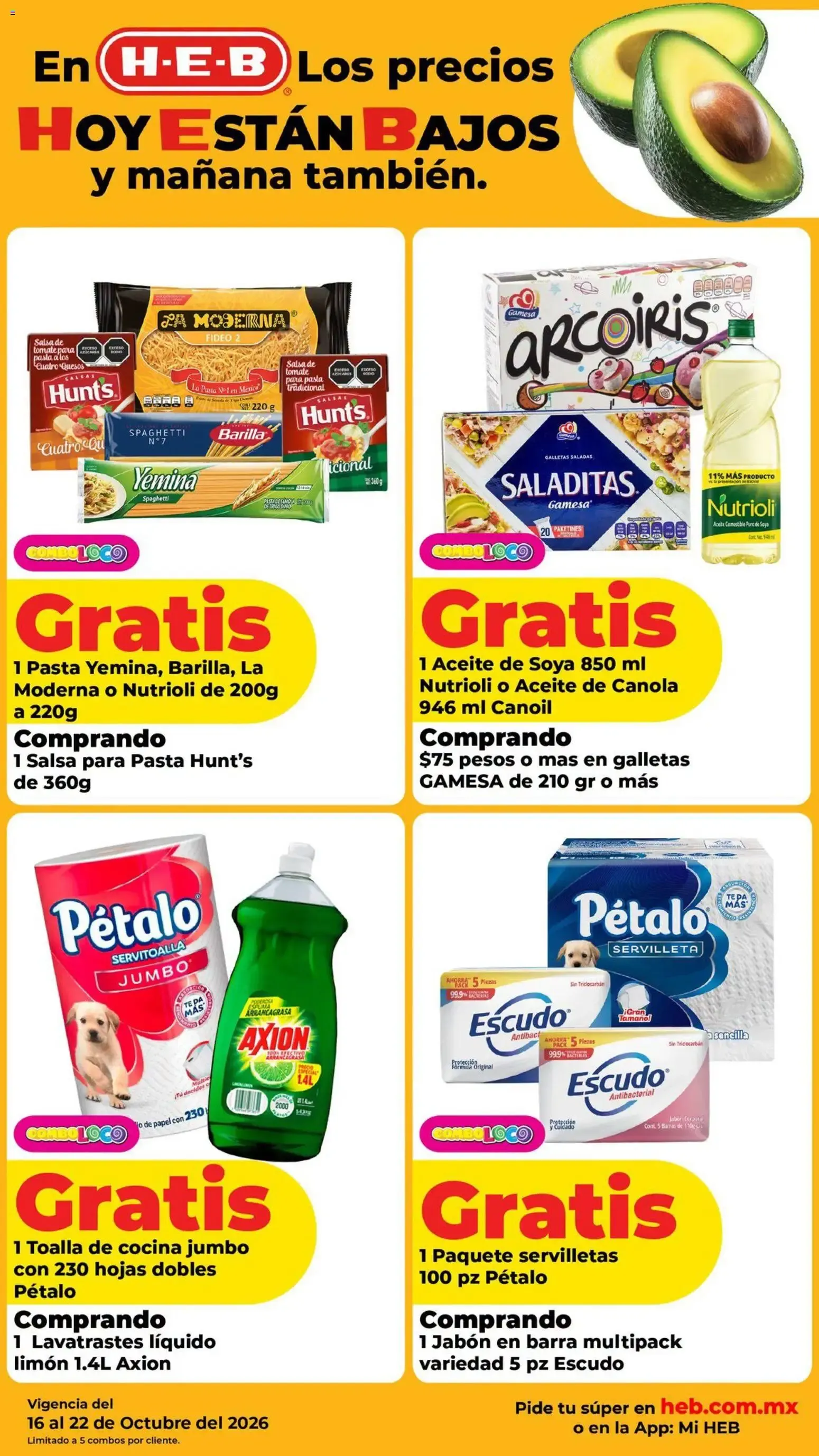 Catálogo de En H-E-B Los precios HOY ESTÁN BAJOS y mañana también. 16 de octubre al 19 de octubre 2026 - Pagina 5