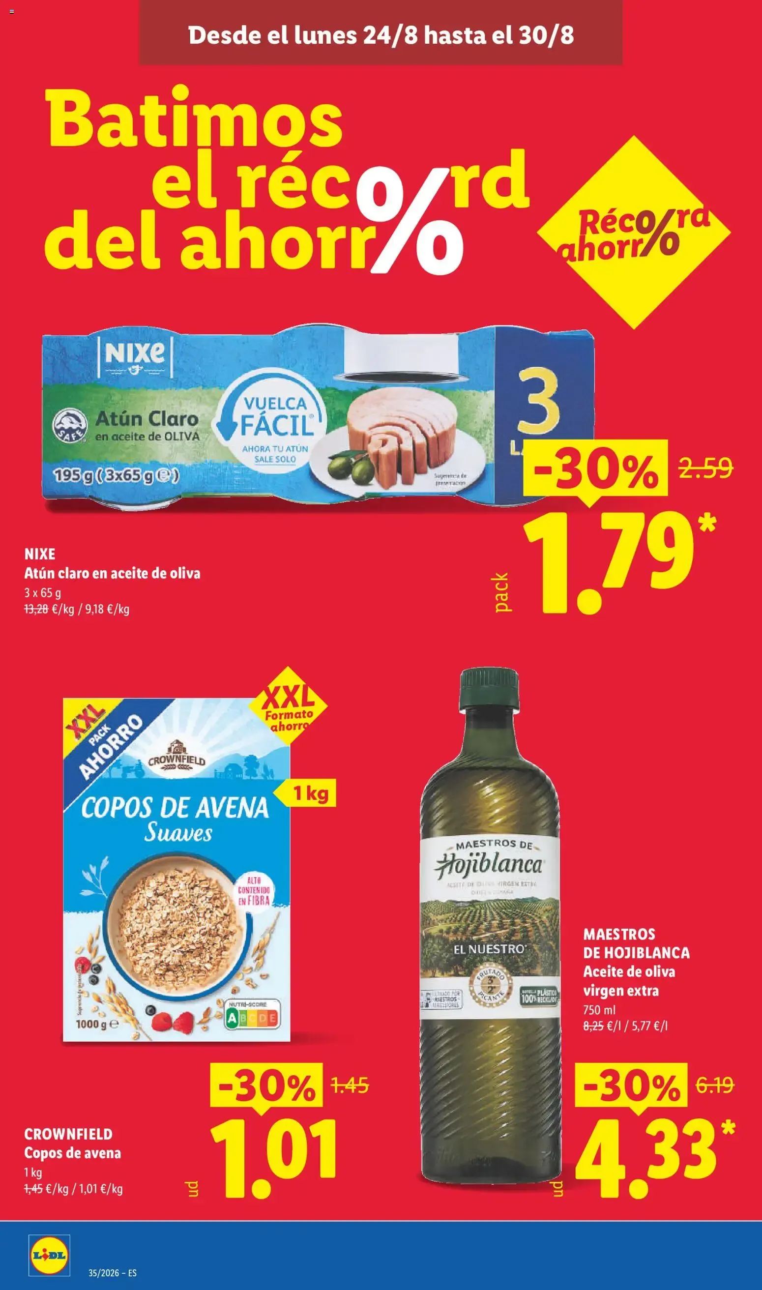 Catálogo de Lidl: Ahorra el doble - Ofertas 24 de agosto al 30 de agosto 2026 - Página 2