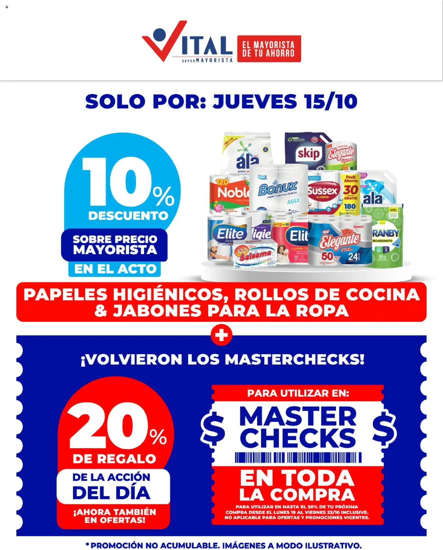 Ofertas de Vital Supermayorista - Ofertas del Jueves 15/10 15 de octubre al 15 de octubre 2026 - Página 1 del catálogo