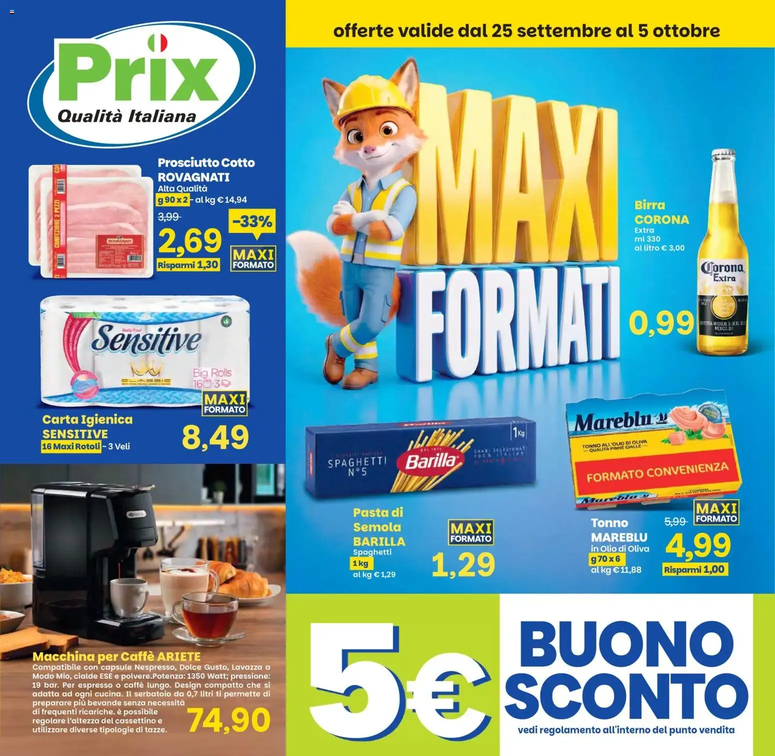 Prix volantino dal 25/09/2024 > offerte anteprima