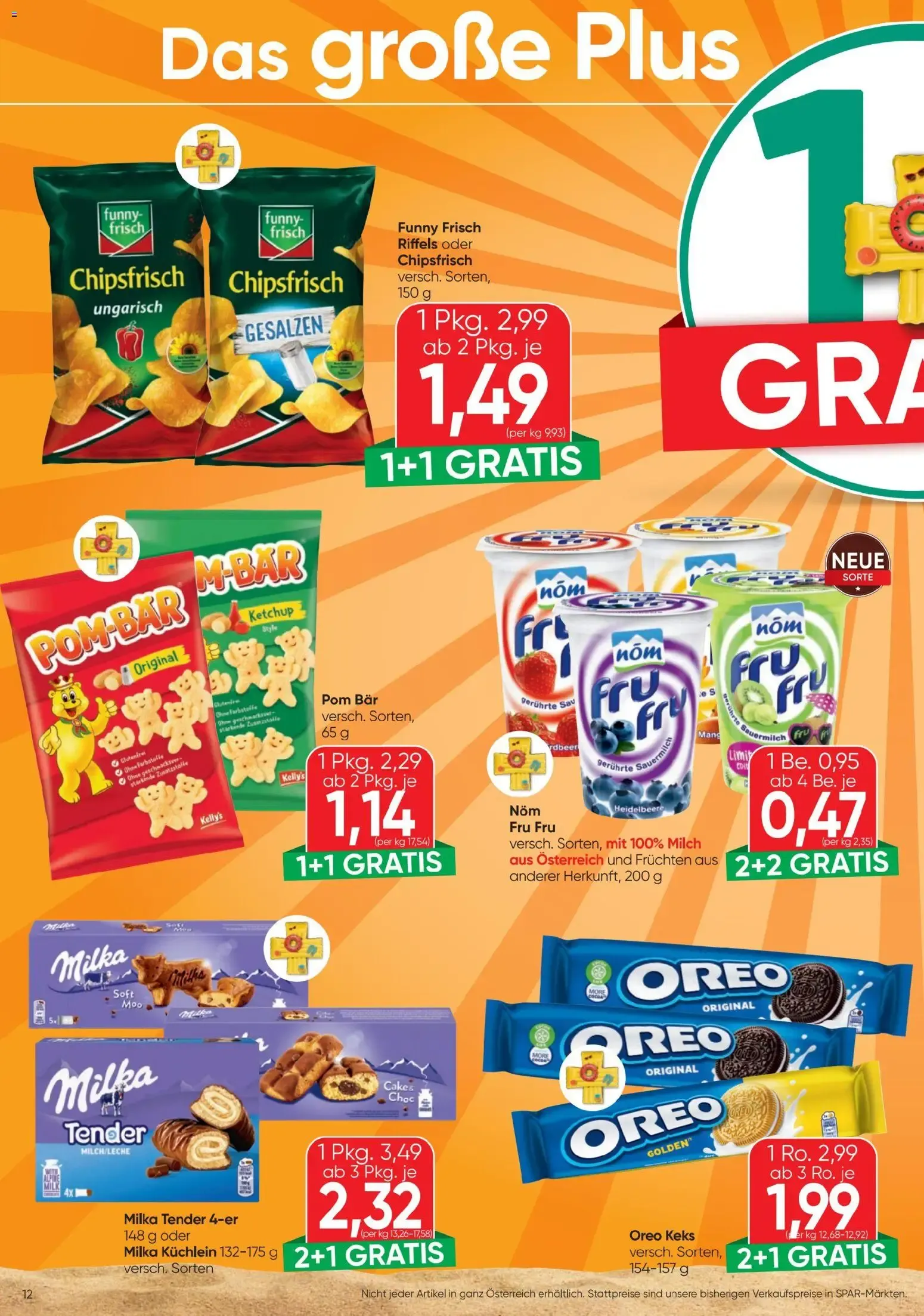 Spar - Flugblatt (30.07.2026) - Angebote und Prospekt von 30. Juli bis 12. August 2026 - Flugblätt seite 12