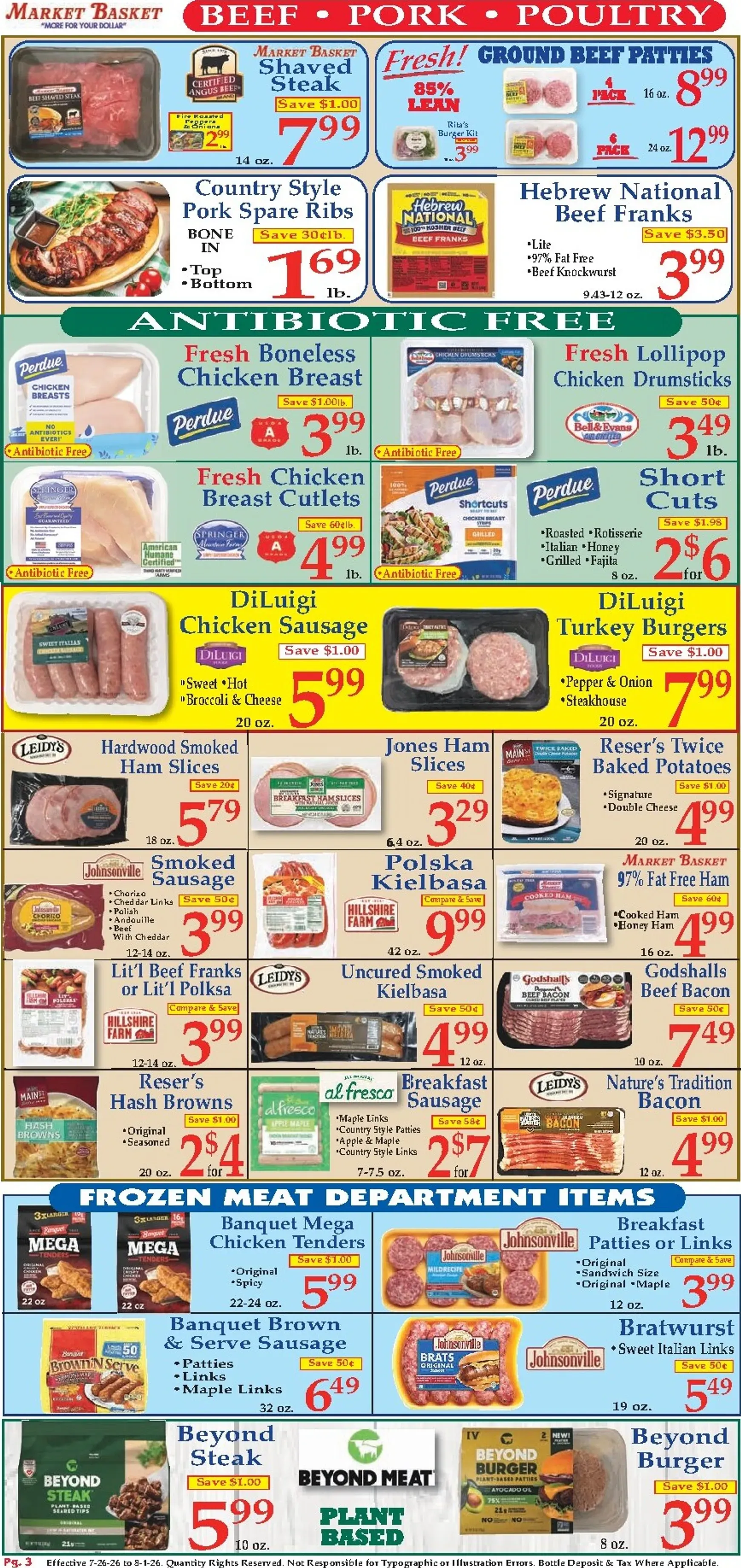 Weekly ad Current Market Basket leaflet valid from Sunday 07/26/2026 to Saturday 08/01/2026 from July 26 to August 1 2026 - Page 3