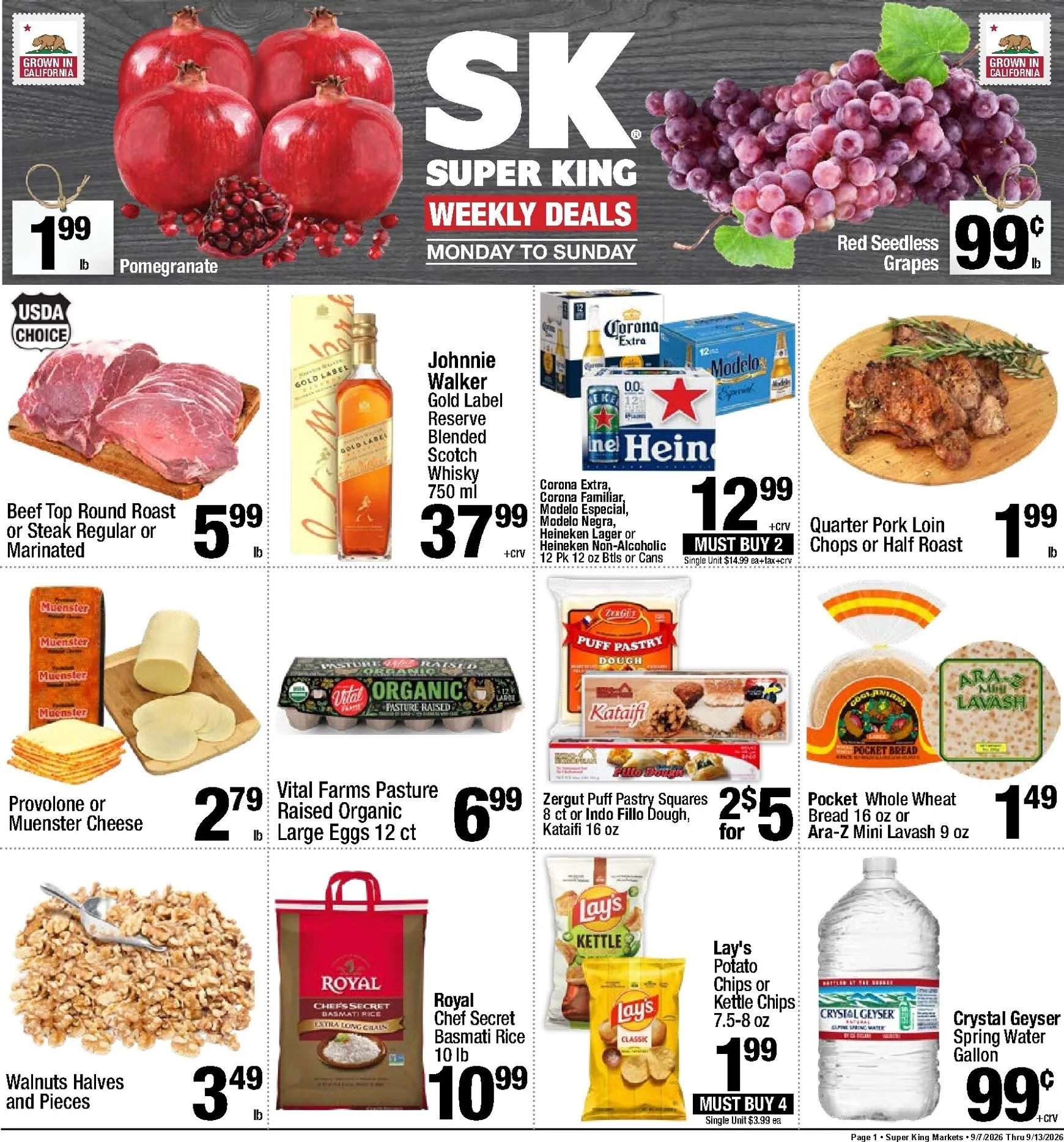 Current Super King leaflet valid from Monday 09/07/2026 to Sunday 09/13/2026