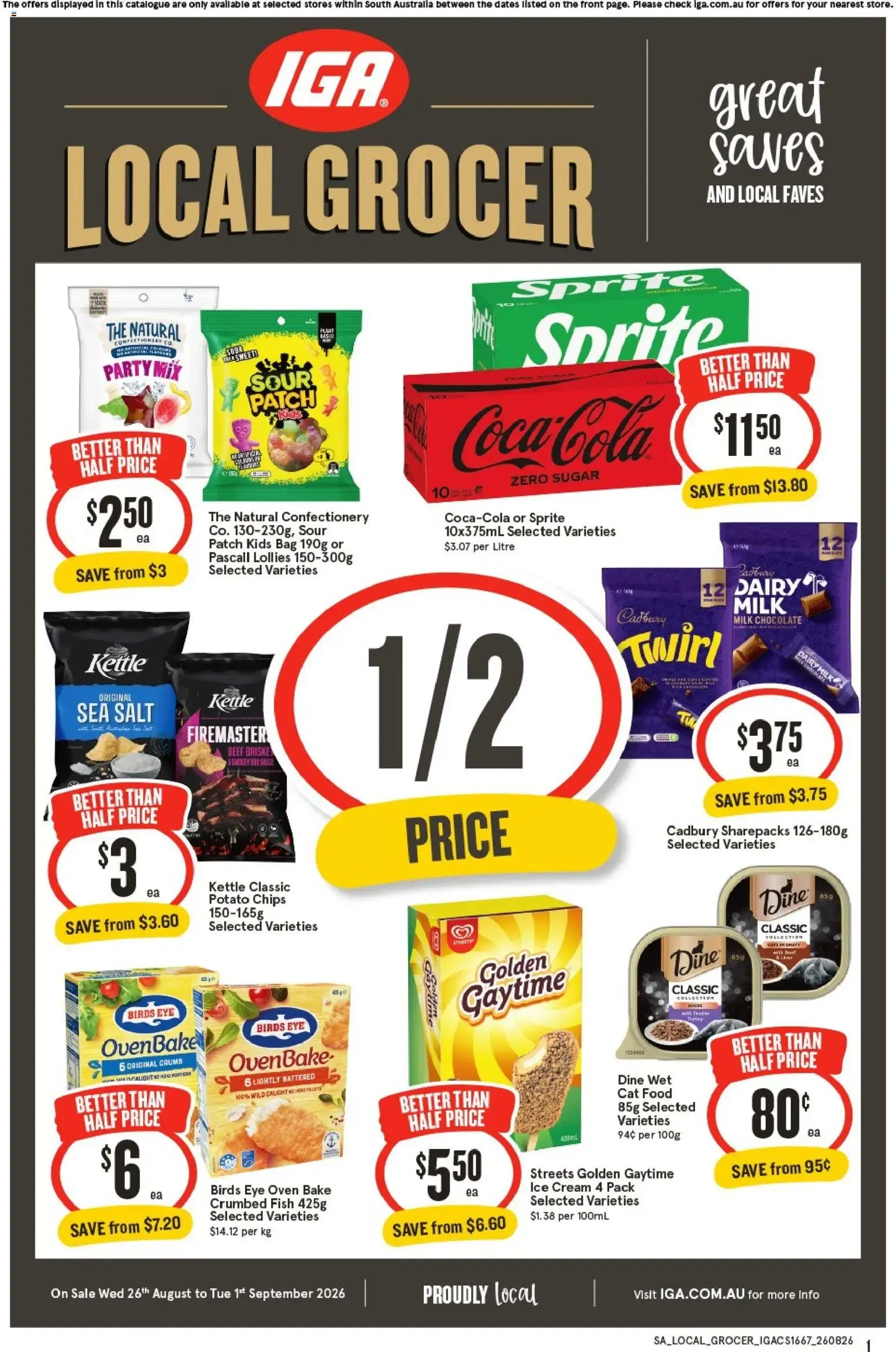 IGA Local Grocer - Catalogue valid from 26 August to 1 September 2026 - page 1