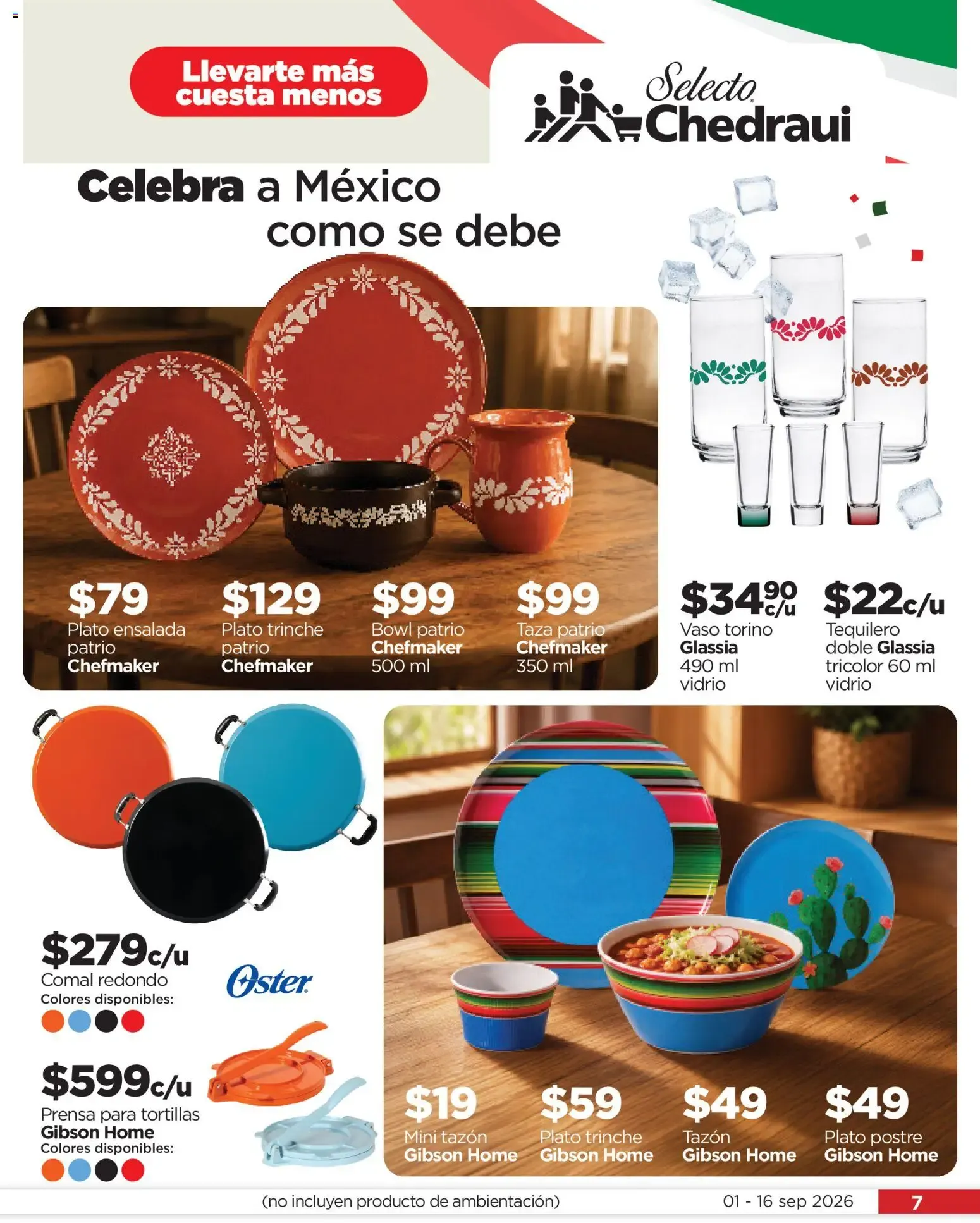 Catálogo de Chedraui folleto Llevarte más cuesta menos (01/09/2026 - 16/09/2026) - catálogo en línea 1 de septiembre al 16 de septiembre 2026 - Pagina 7