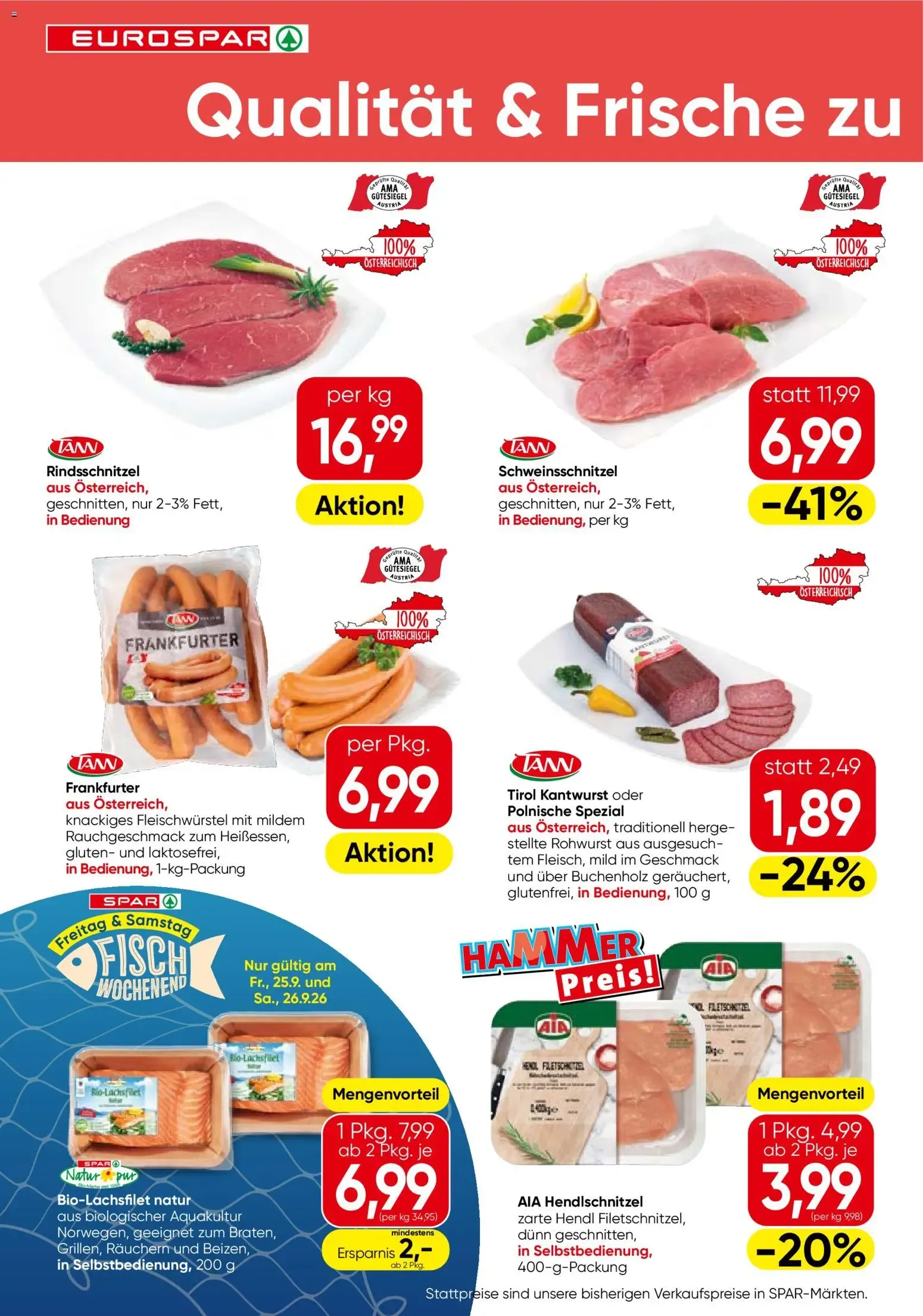 Eurospar Flugblatt von 24.09.2026 - Aktuelle Angebote von 24. September bis 7. Oktober 2026 - Flugblätt seite  2