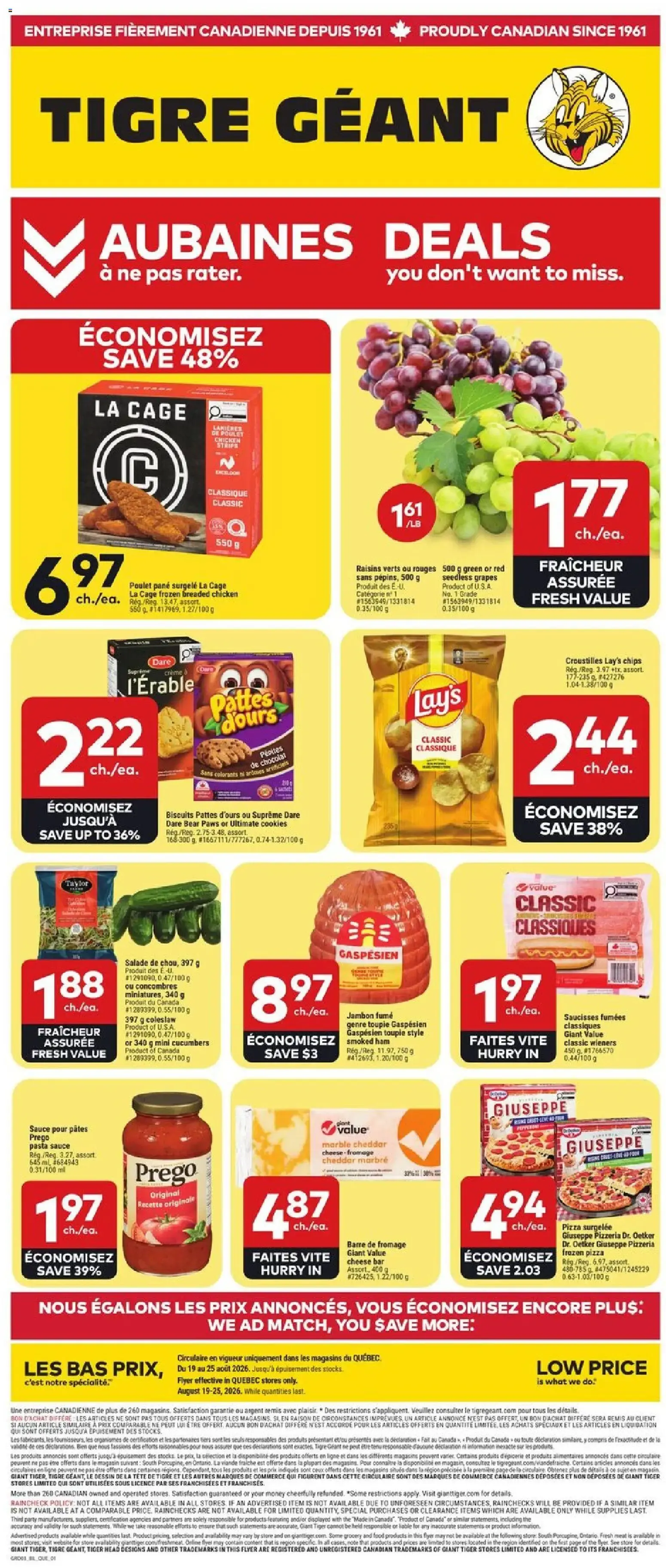 Giant Tiger Flyer | from Aug 19, 2026 | Weekly deals from August 19 to August 25 2026 - flyer page 1