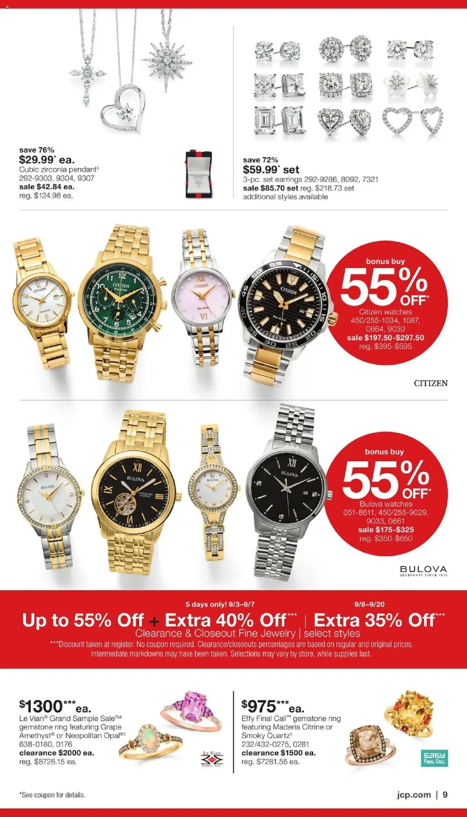 Weekly ad JCPenney Billion Dollar Jewelry Sale from September 3 to September 20 2026 - Page 8
