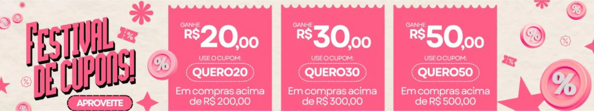 FESTIVAL DE CUPONS!