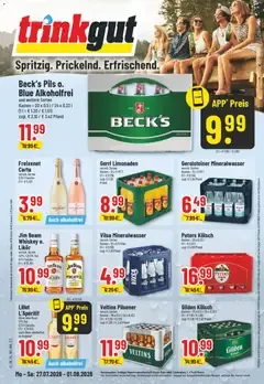 Trinkgut Angebote ab Montag 27.07.2026 > Prospekt Blättern von 27. Juli bis 1. August 2028 - Prospekt seite 1