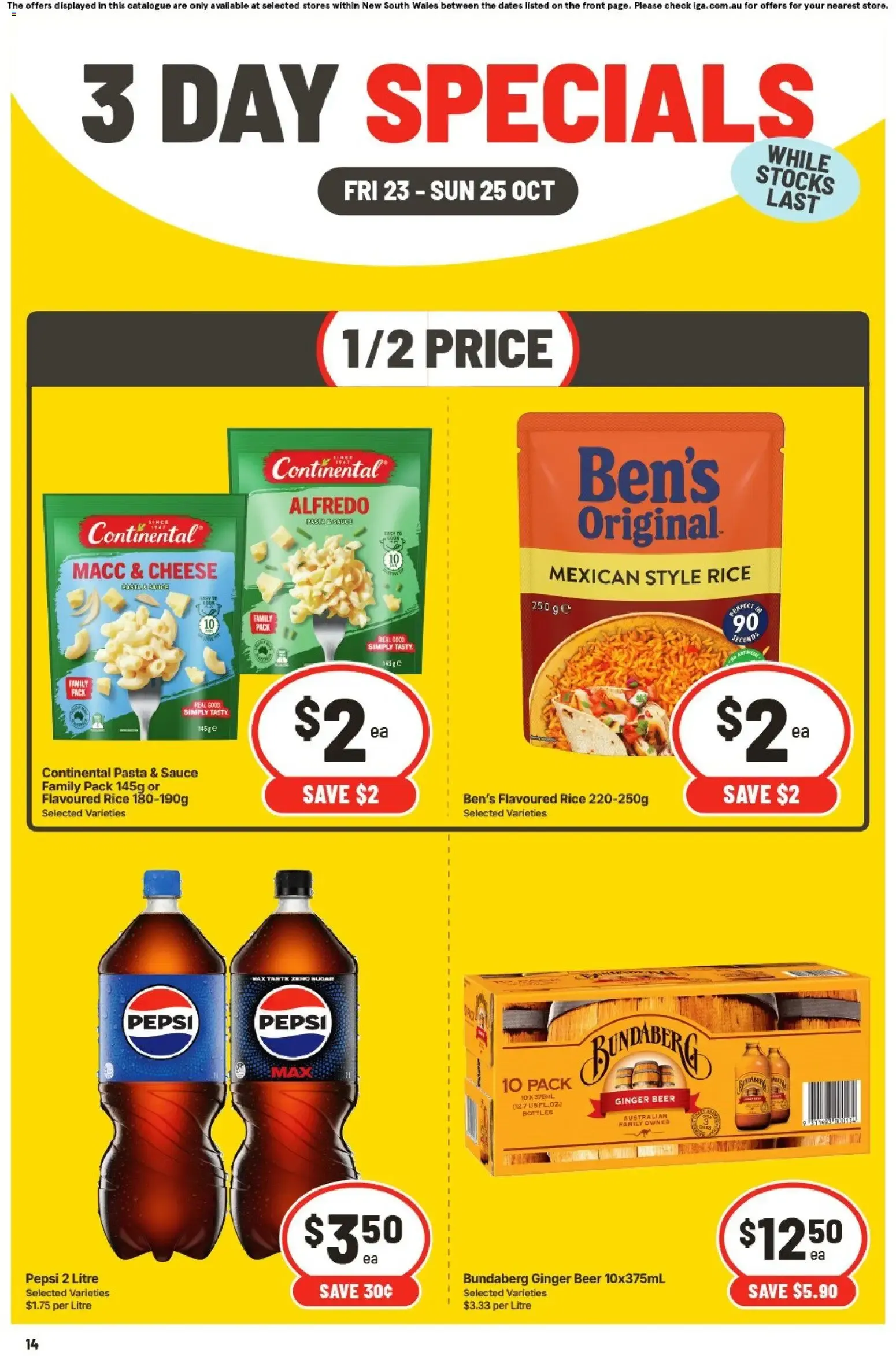 3 Day Specials - Catalogue valid from 23 October to 25 October 2026 - page 1