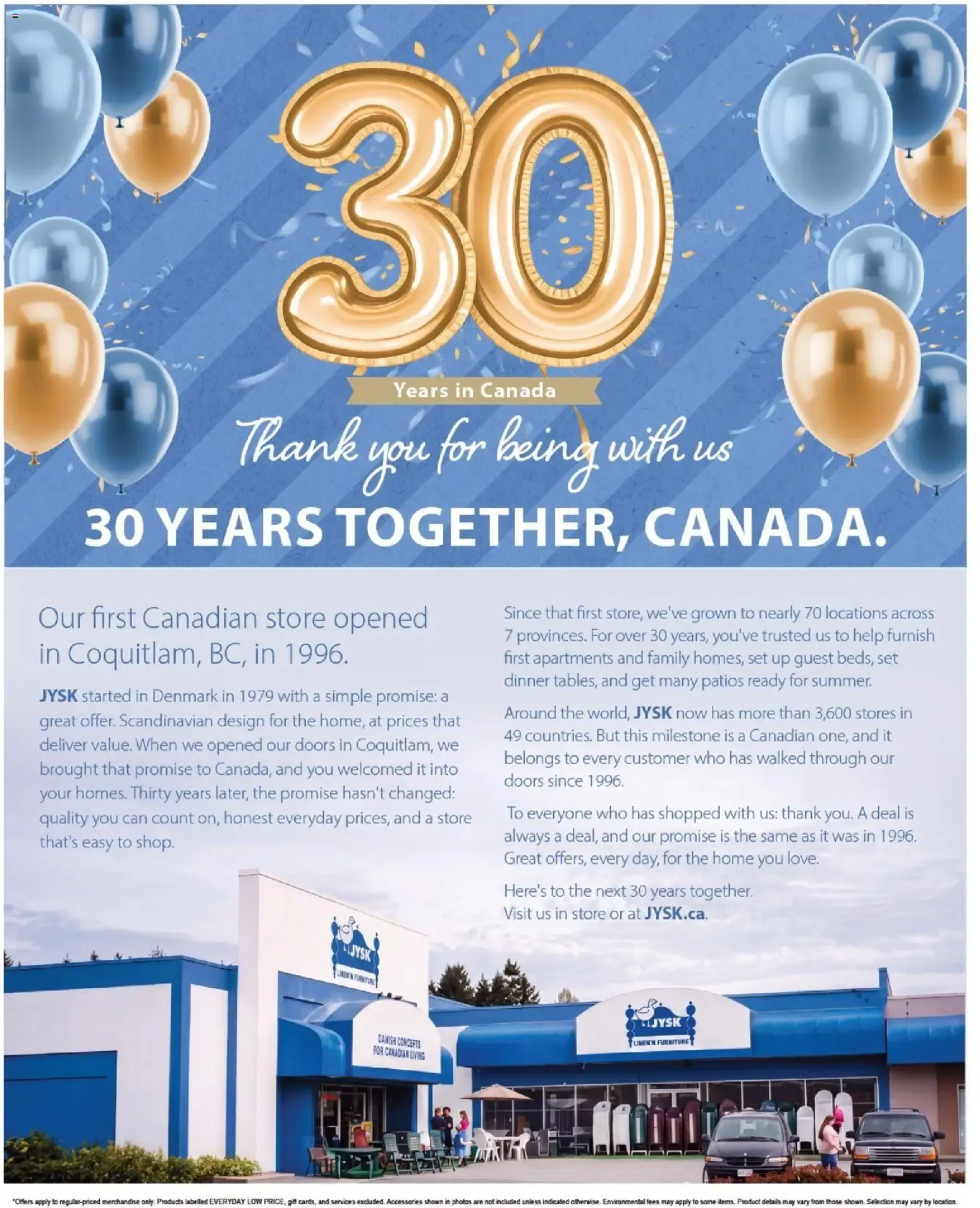 JYSK Birthday Celebration: 30 Years in Canada - Up to 60% Off from September 10 to September 23 2026 - flyer page 9