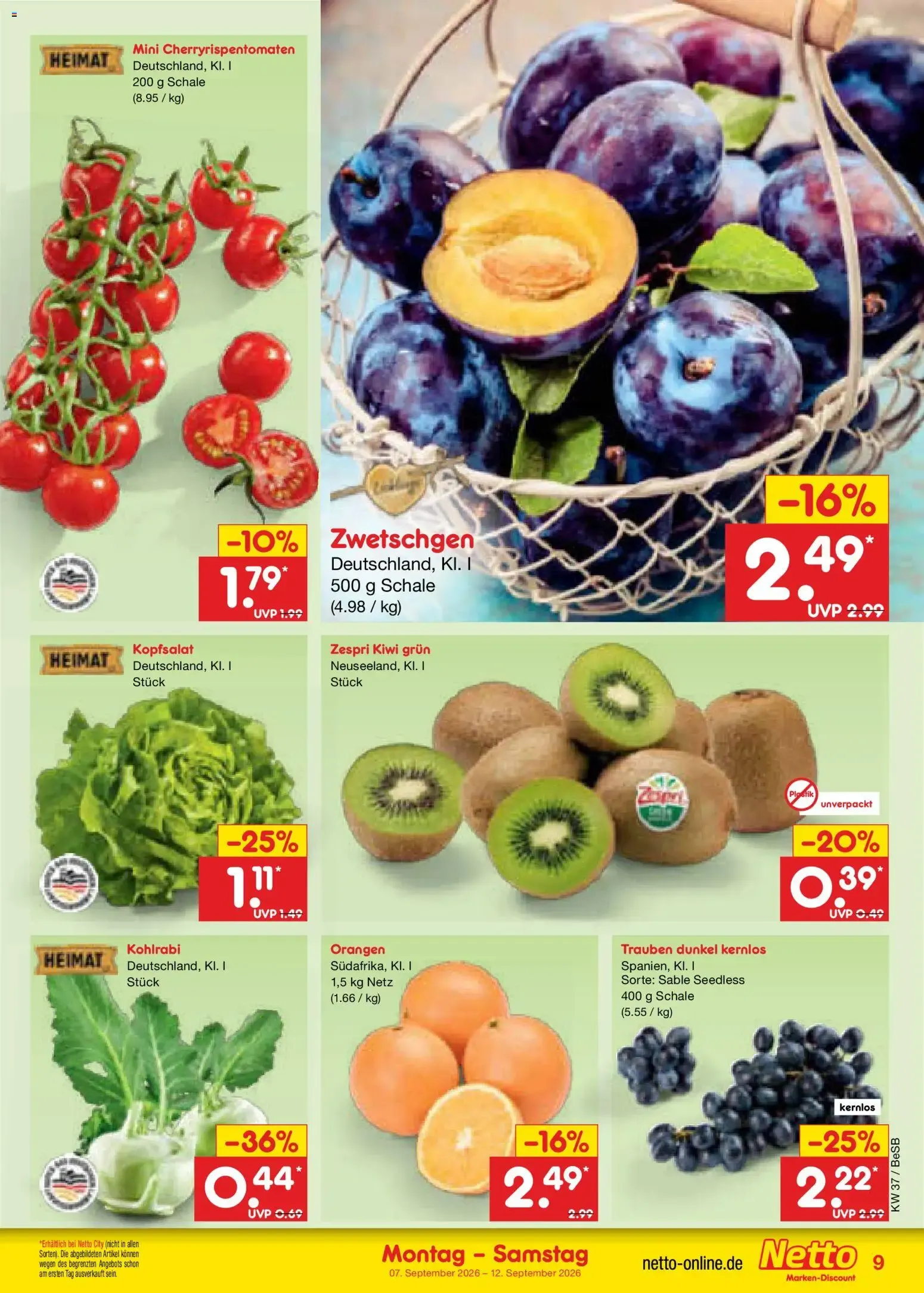 Netto Marken-Discount Prospekt (ab 07.09.2026) » Angebote von 7. September bis 12. September 2026 - Prospekt seite 15