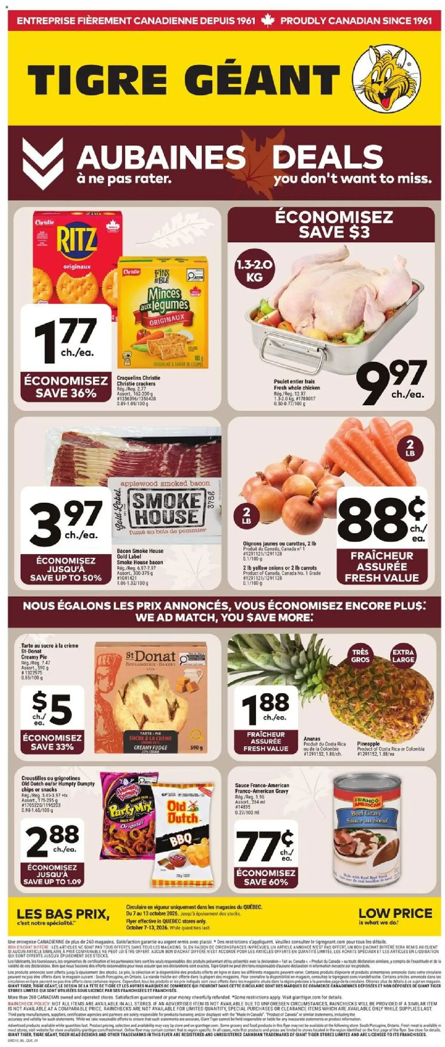Giant Tiger Flyer | from Oct 7, 2026 | Weekly deals