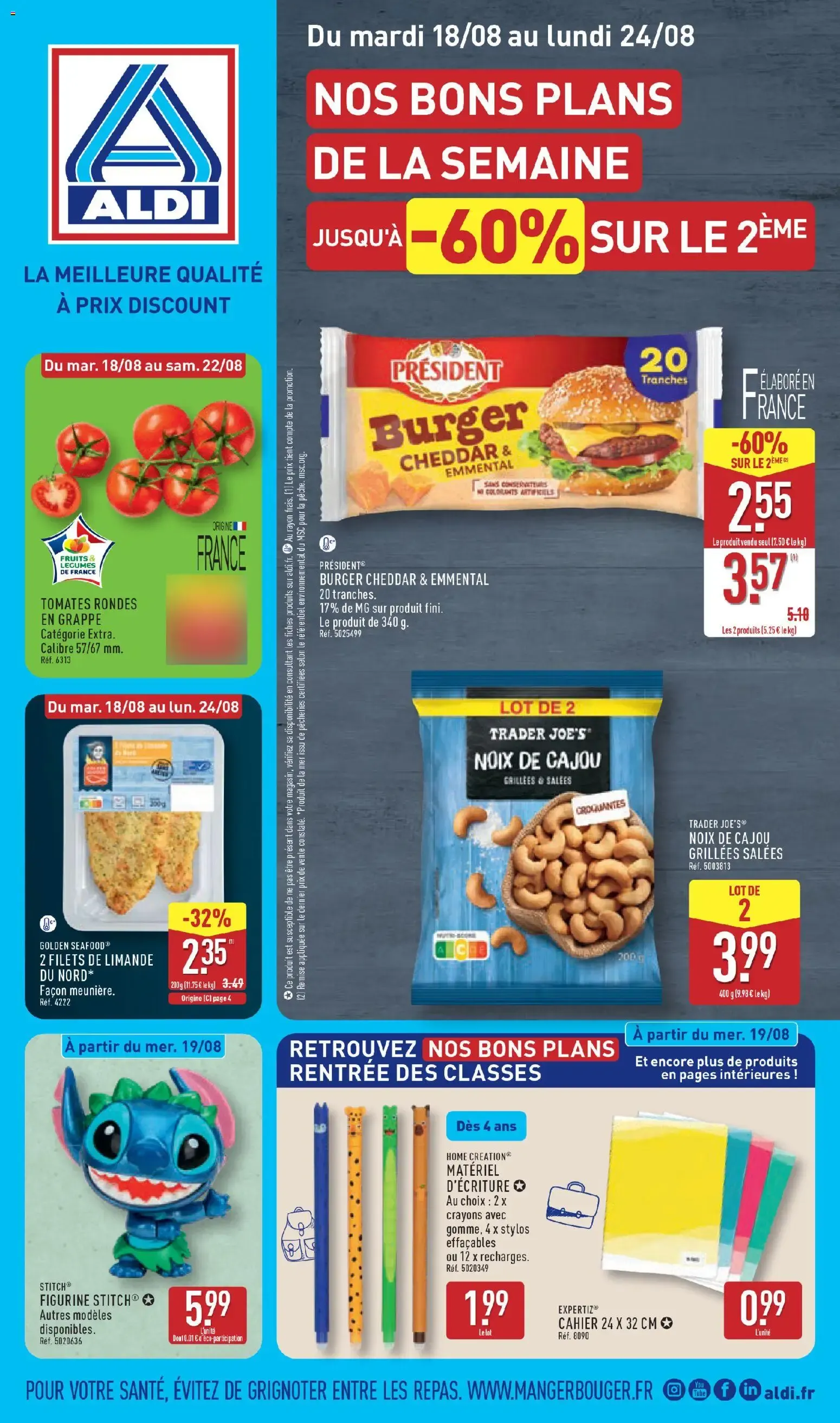 Aldi - Nos Bons Plans de la Semaine du 18 août au 24 août 2026 - Catalogue page 1