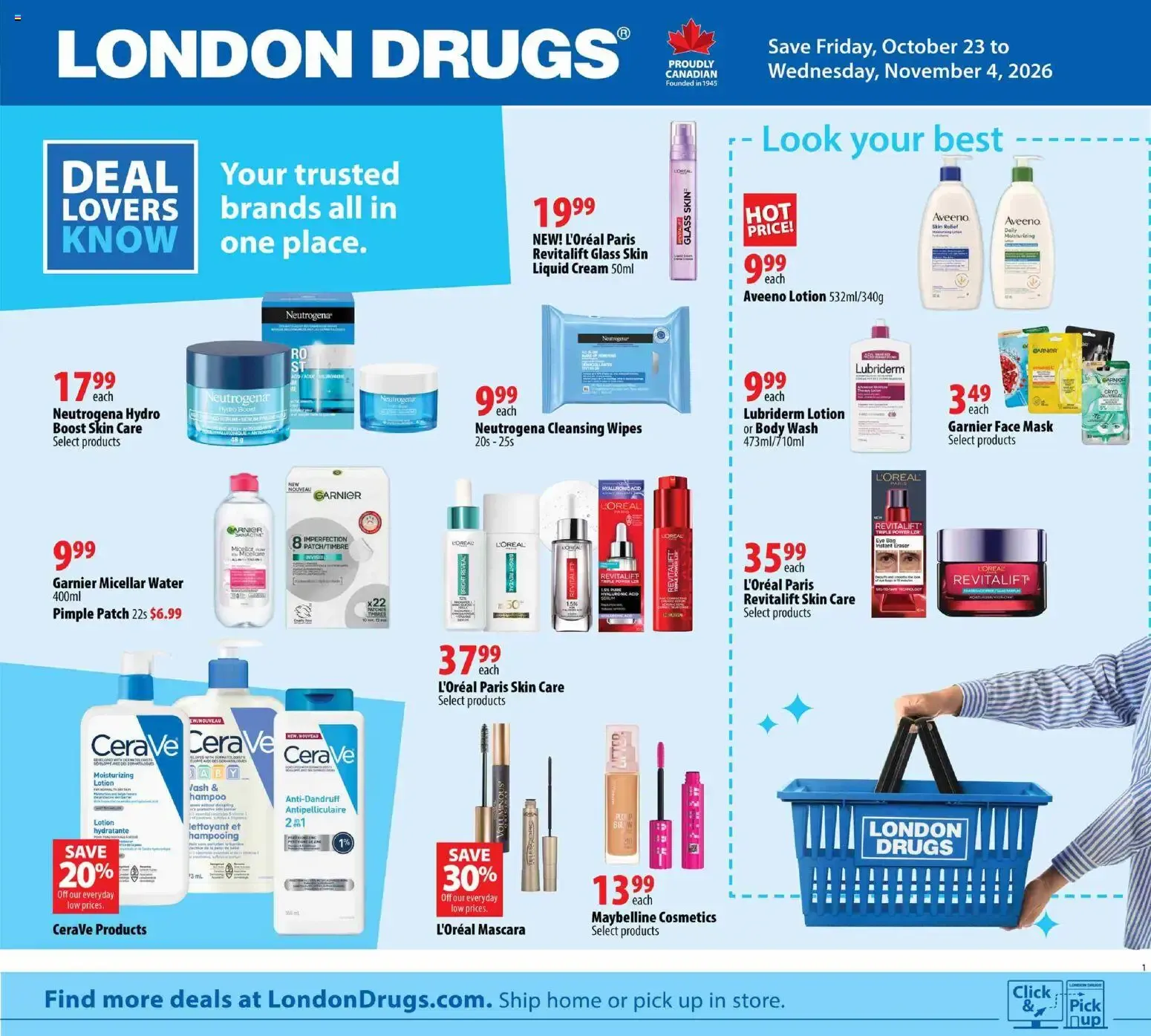 London Drugs flyer - Big Brands from Oct 23, 2026 > weekly specials & deals from October 23 to November 4 2026 - flyer page 1