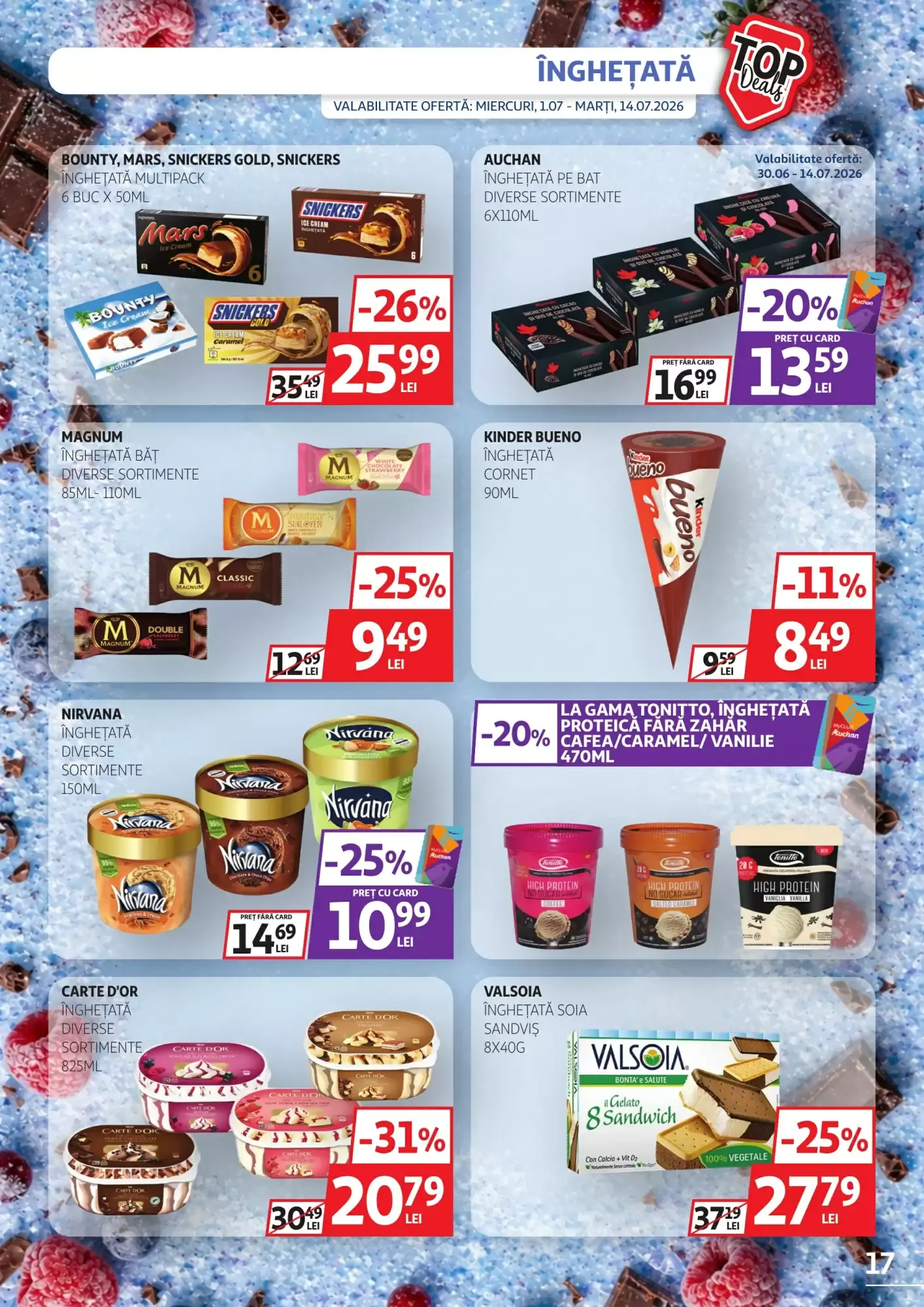 Catalog Catalog Auchan de la 1 iulie până la 14 iulie 2026 - Revista Pagina 17