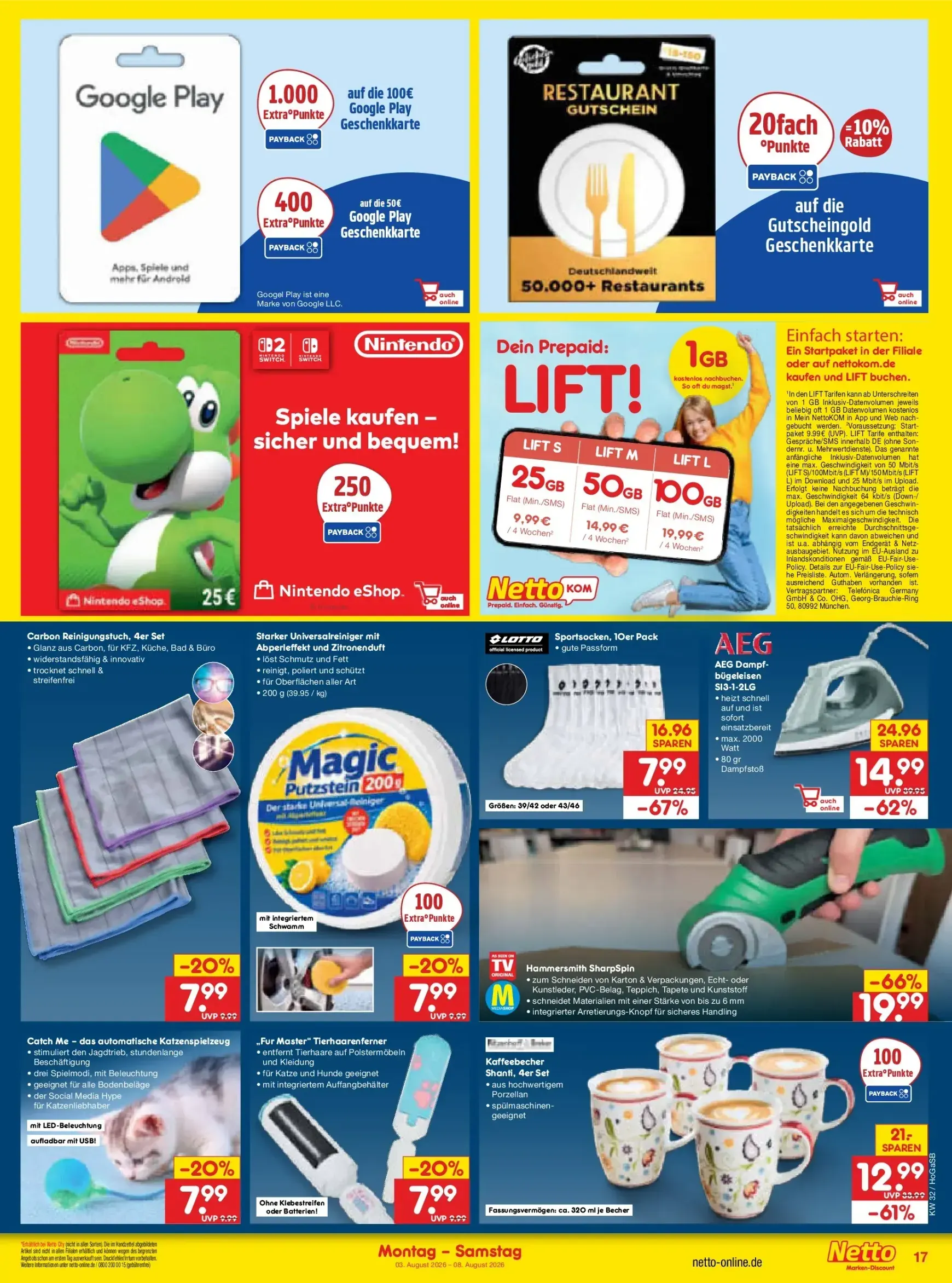 Netto Marken Discount Prospekt – von Montag 03.08.2026 bis Samstag 08.08.2026 von 3. August bis 8. August 2026 - Prospekt seite 33