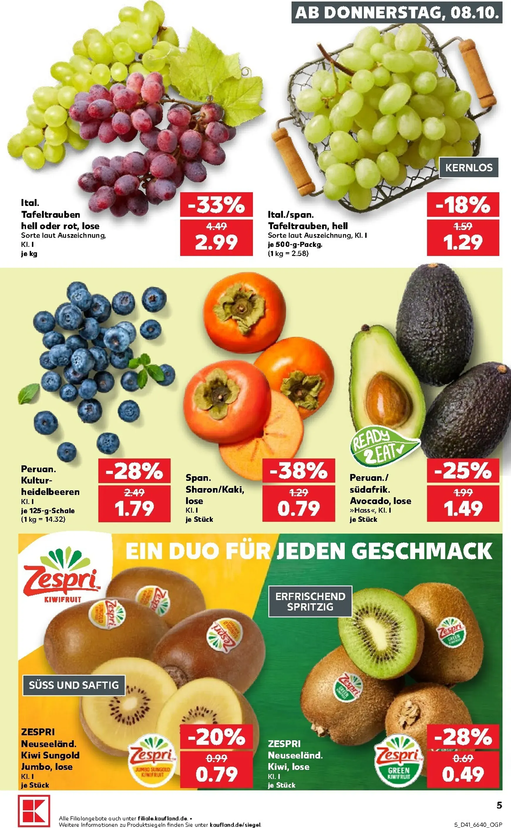 Neuer Kaufland Prospekt – von Donnerstag 08.10.2026 bis Mittwoch 14.10.2026 von 8. Oktober bis 14. Oktober 2026 - Prospekt seite 6