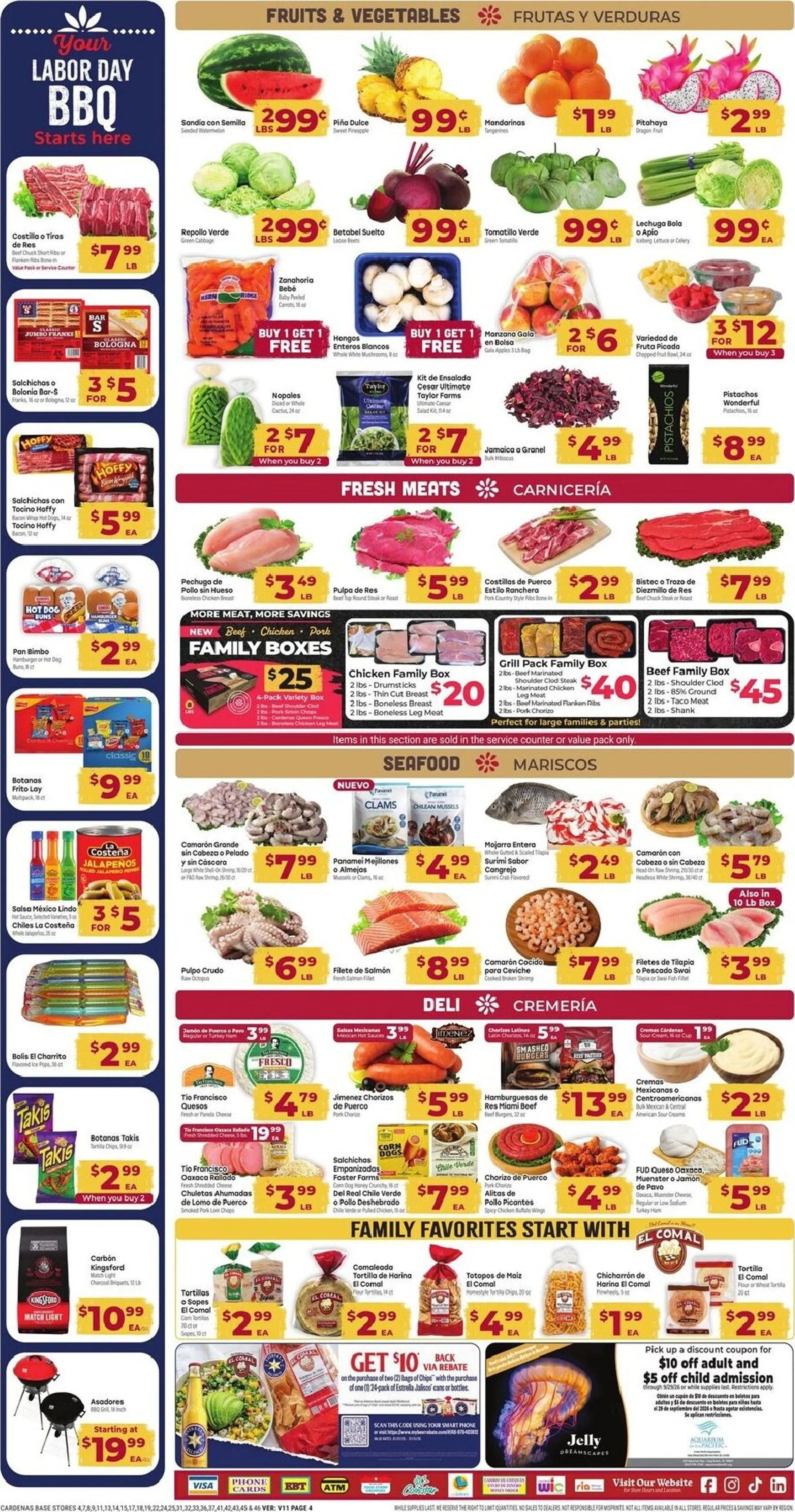 Weekly promotion LABOR DAY SPECIALS spanning from September 2 to September 8 2026 - Page 4 for Catalogue 365