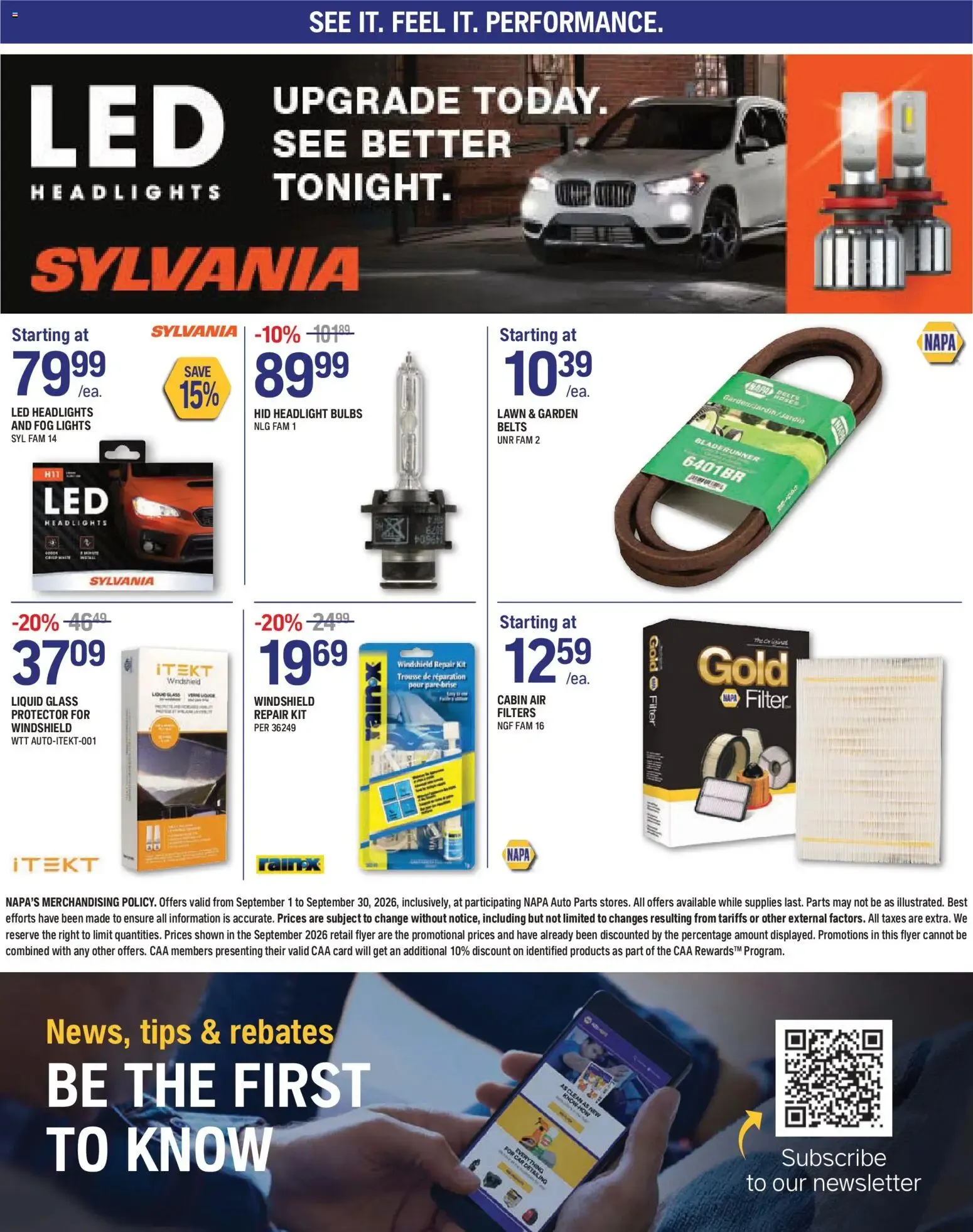 NAPA Auto Parts - Your Car's Fall Health Check Know-How from September 1 to September 30 2026 - flyer page 8