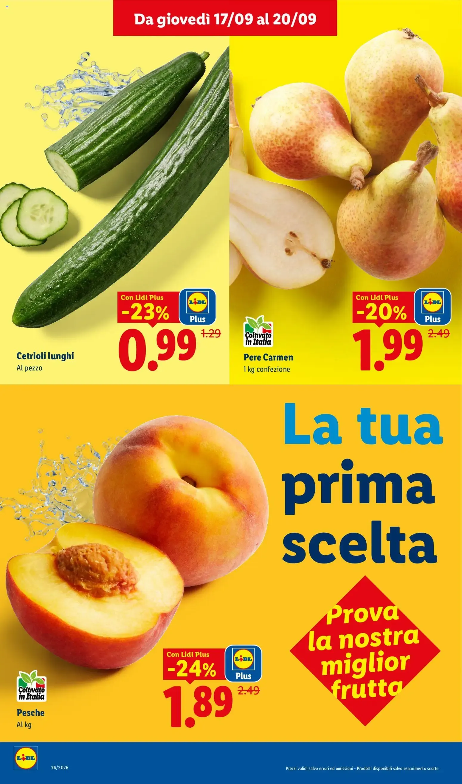 Volantino Lidl: Offerte di freschezza dal 17/09 al 23/09 da 17 settembre a 23 settembre di 2026 - Pagina del volantino 2